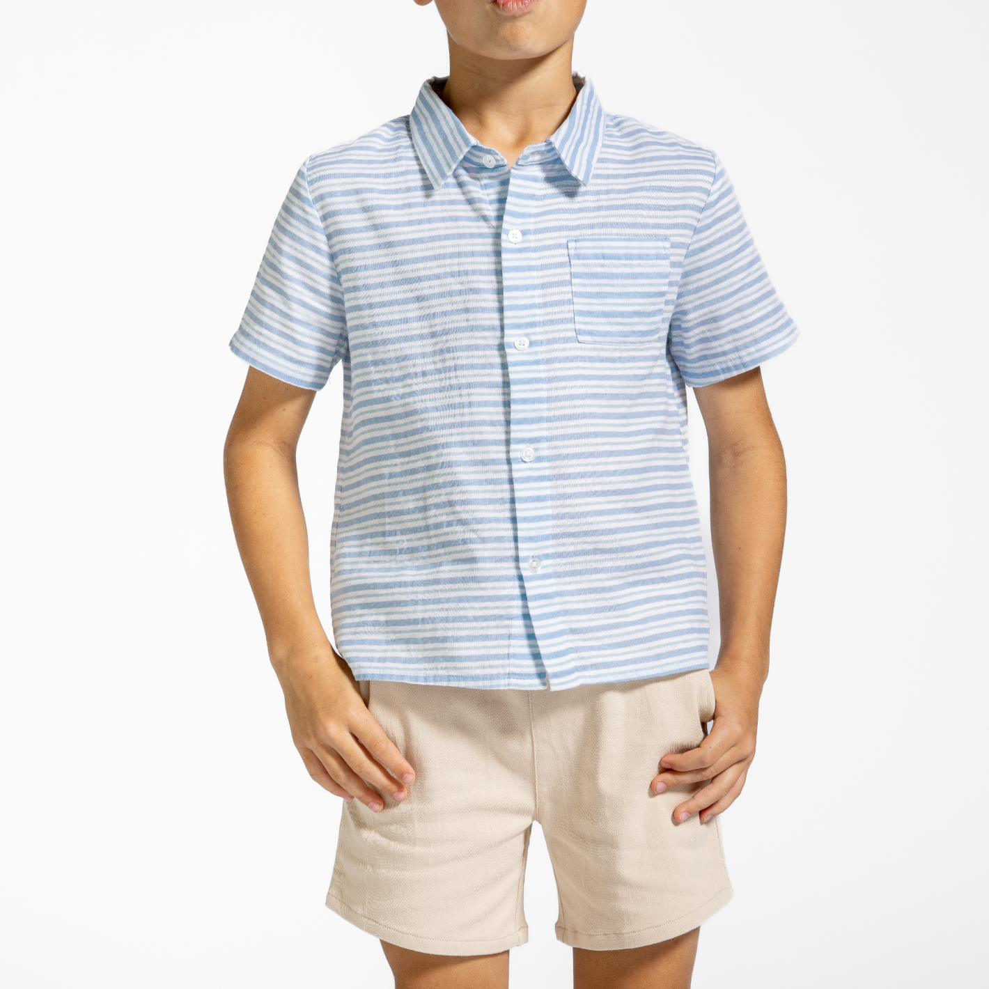 boys tan ultra-soft twill short