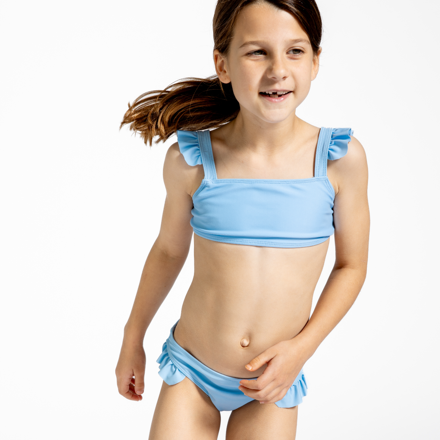 girls peri blue tie back bikini