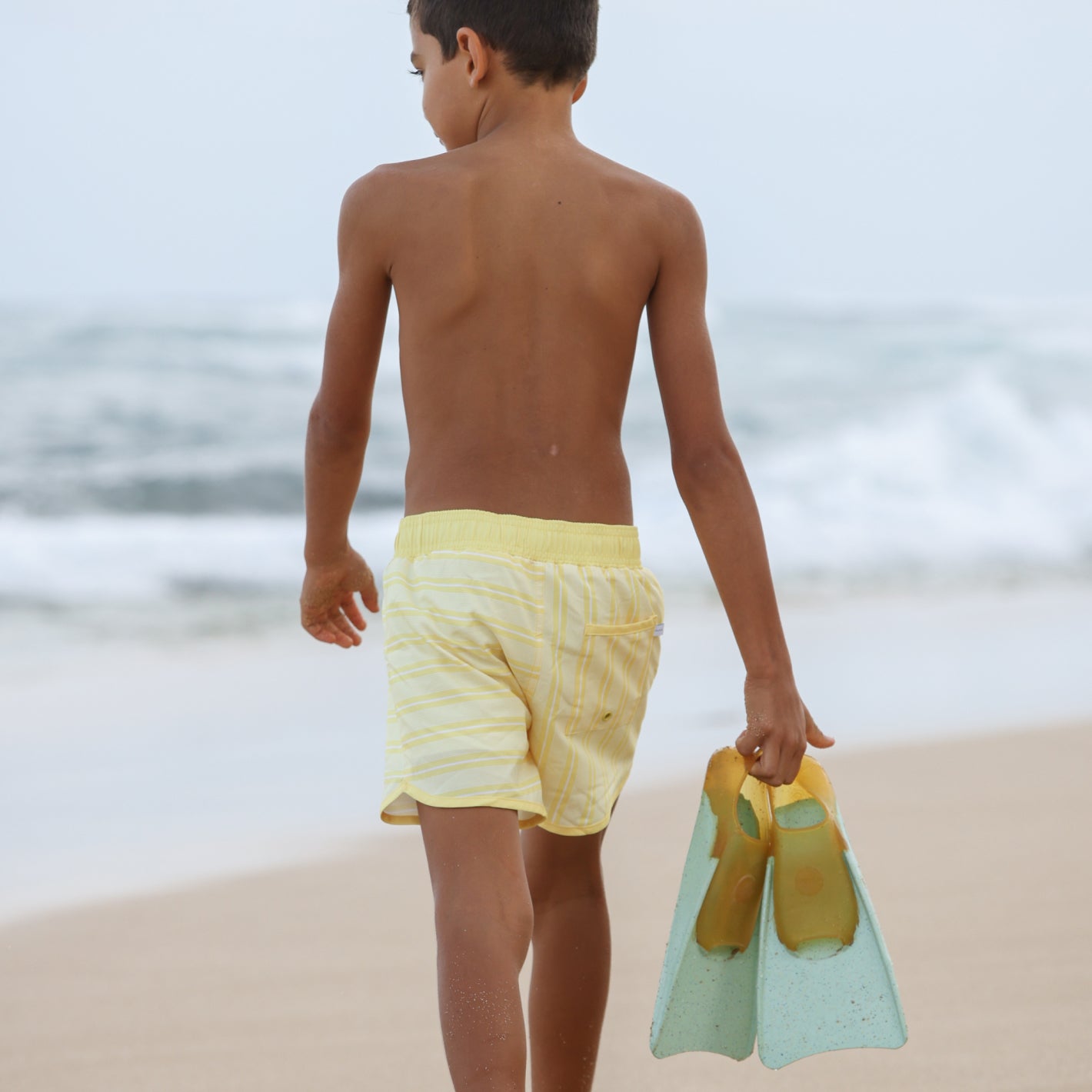 boys pineapple stripe boardie