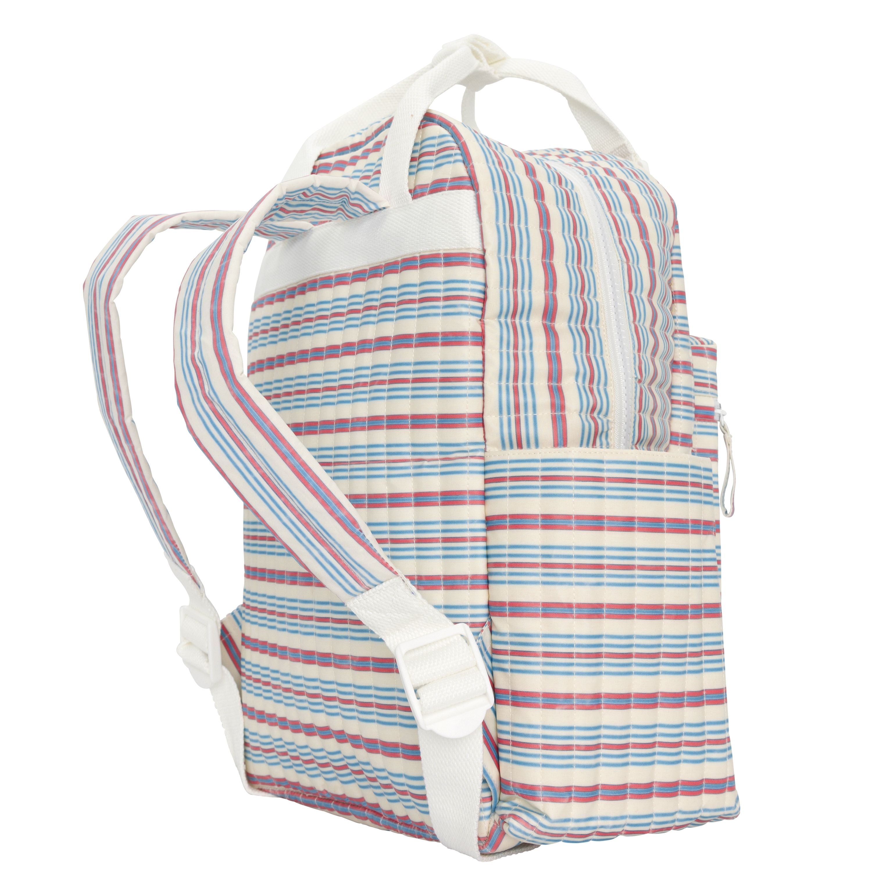 vintage stripe coated everyday backpack