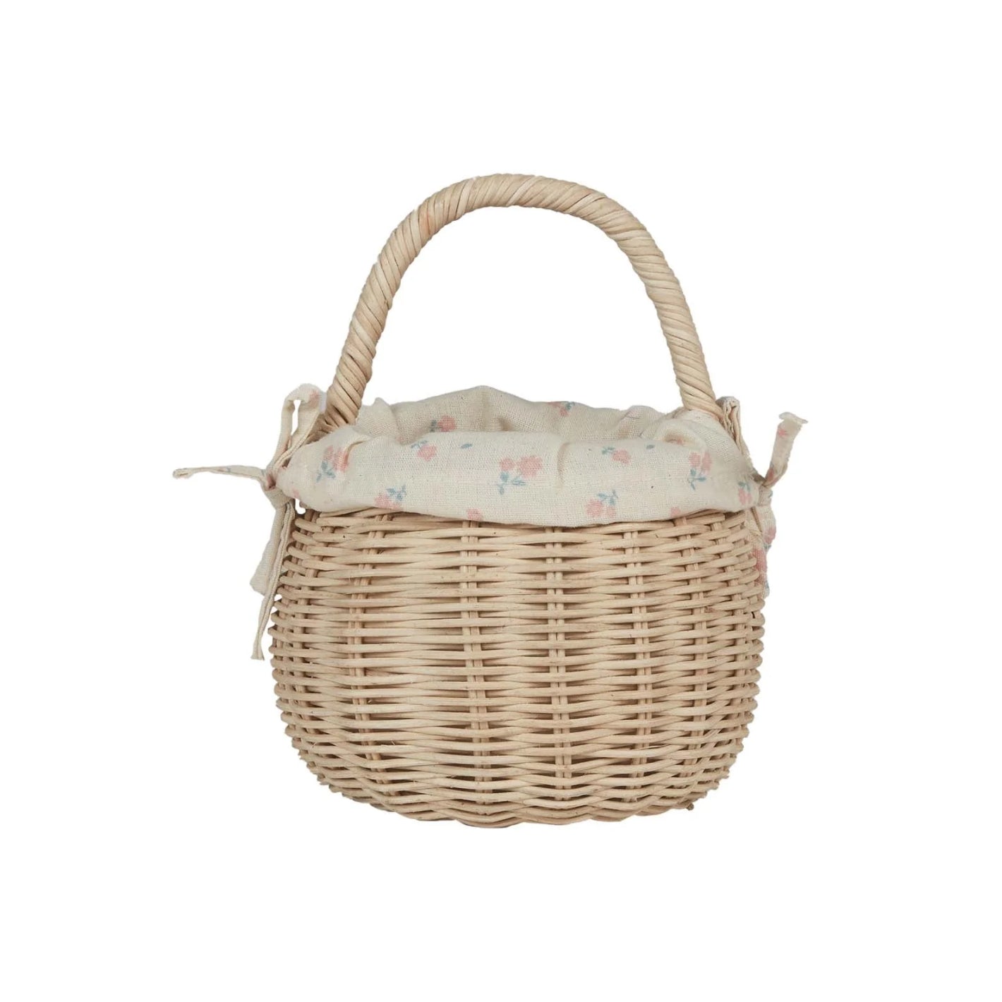 olli ella straw rattan big berry bunny basket