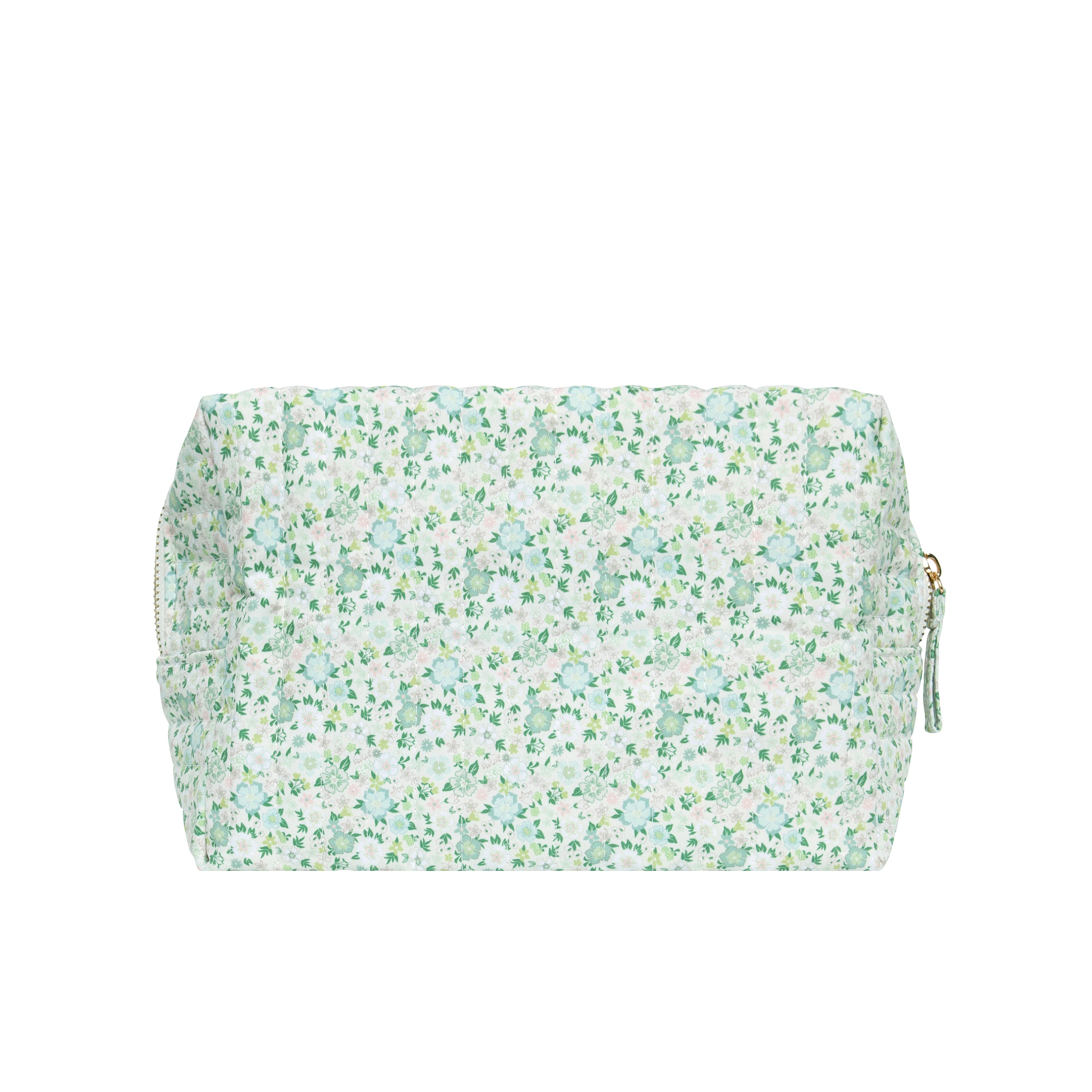 sea marsh floral interior coated travel pouch