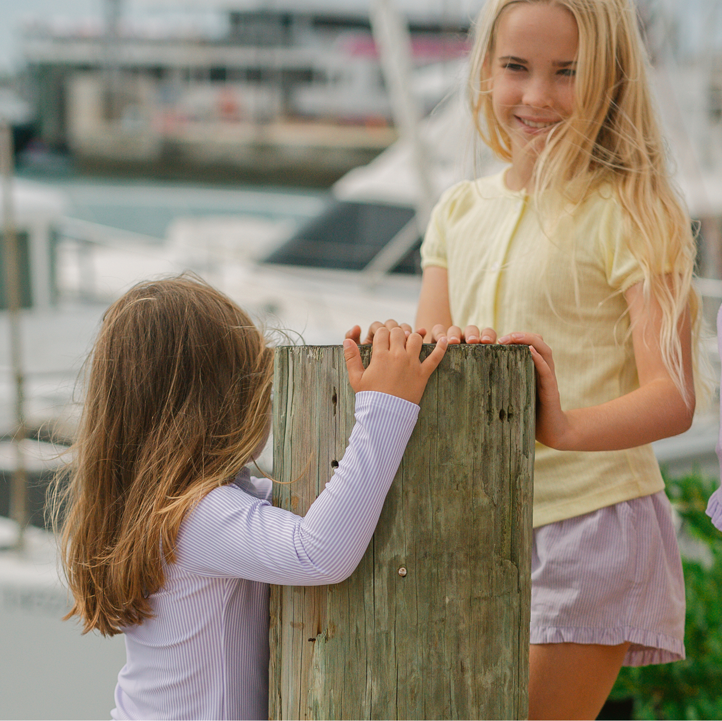 girls banana puff sleeve shirt