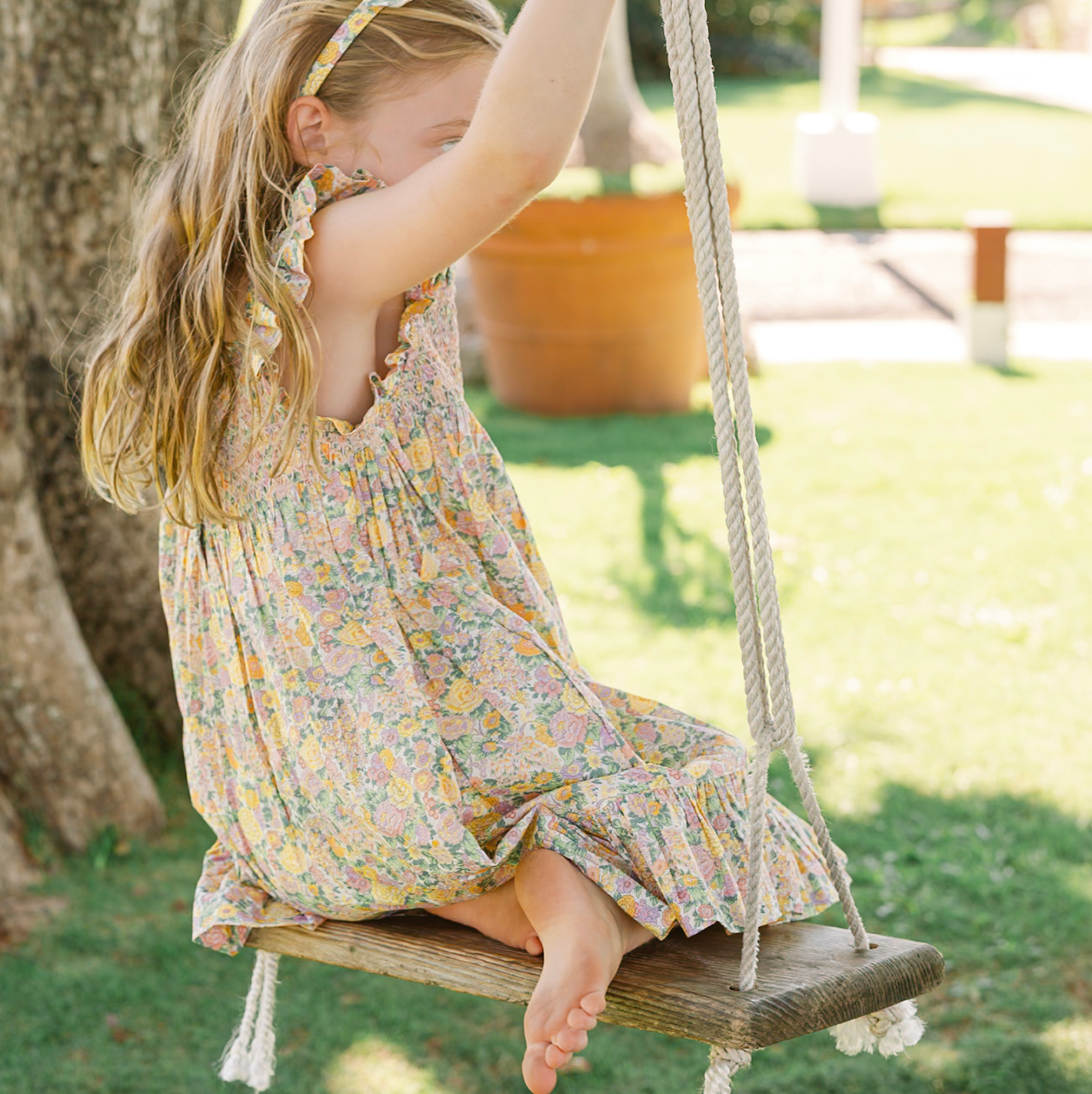 girls Elysian Day smocked tent dress