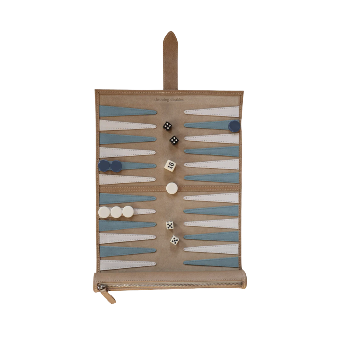 throwing doubles travel backgammon board