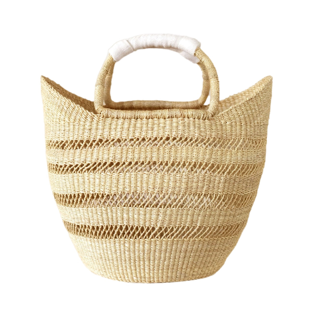 indego africa open weave bolga basket