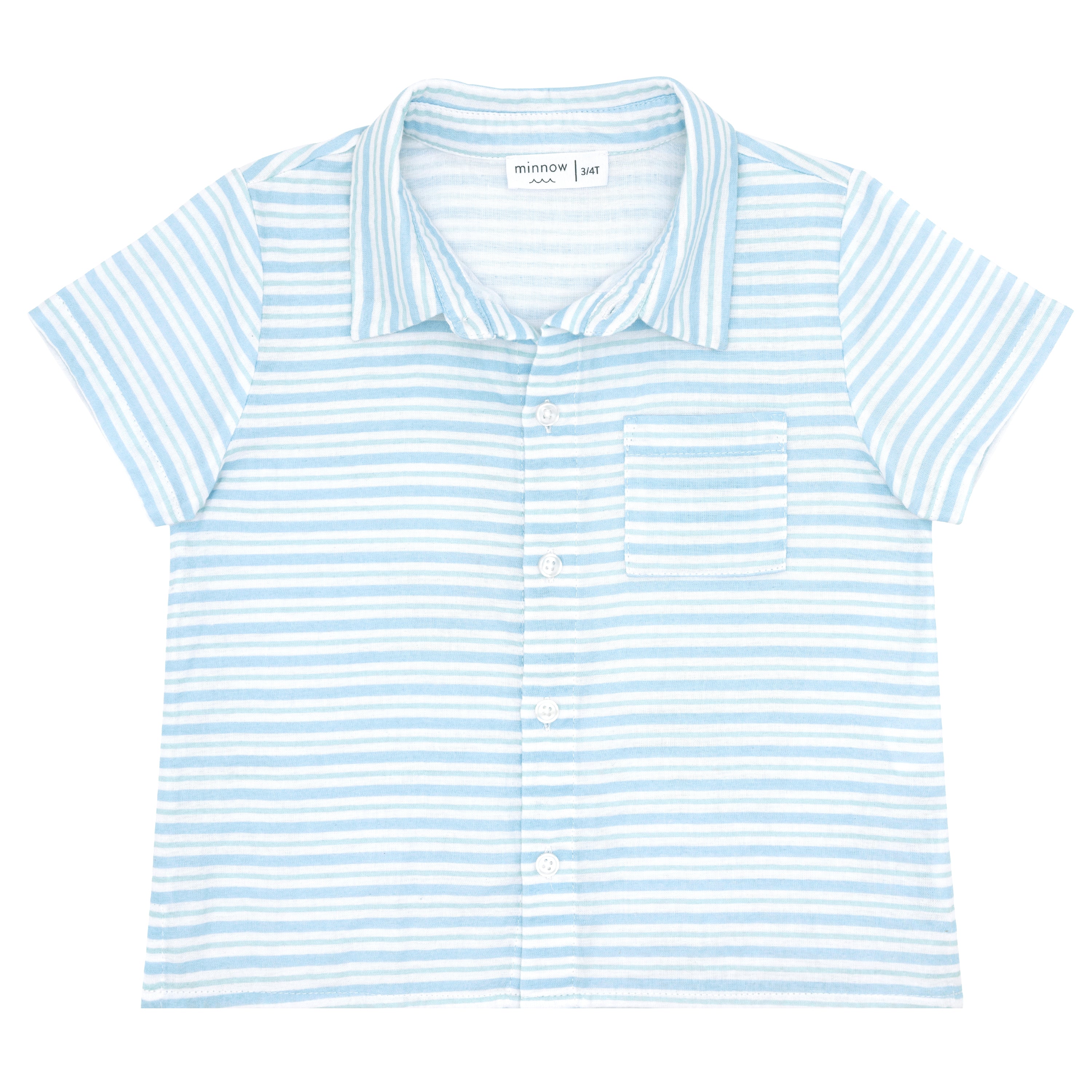 boys peri blue stripe button down shirt