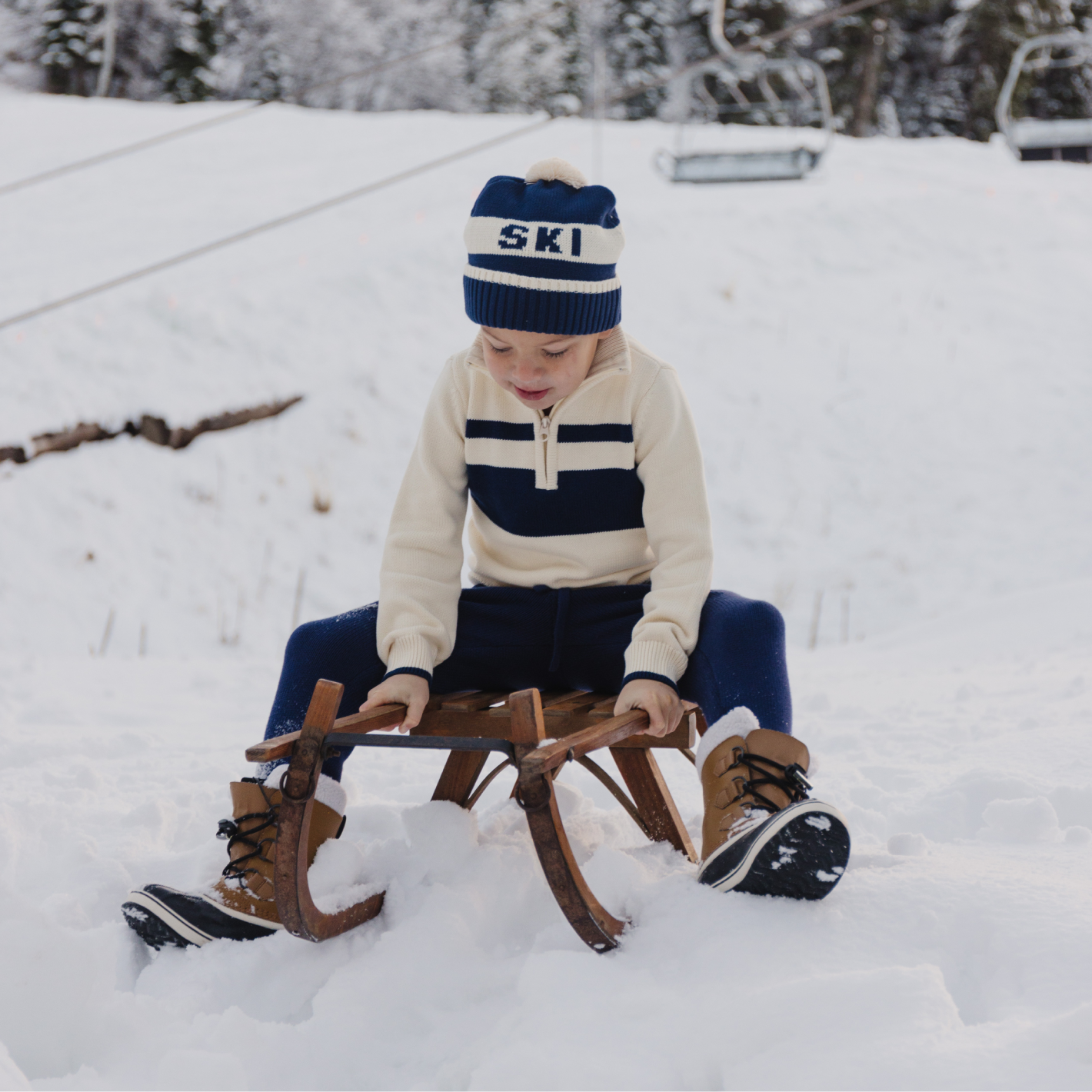 unisex cream half zip sweater