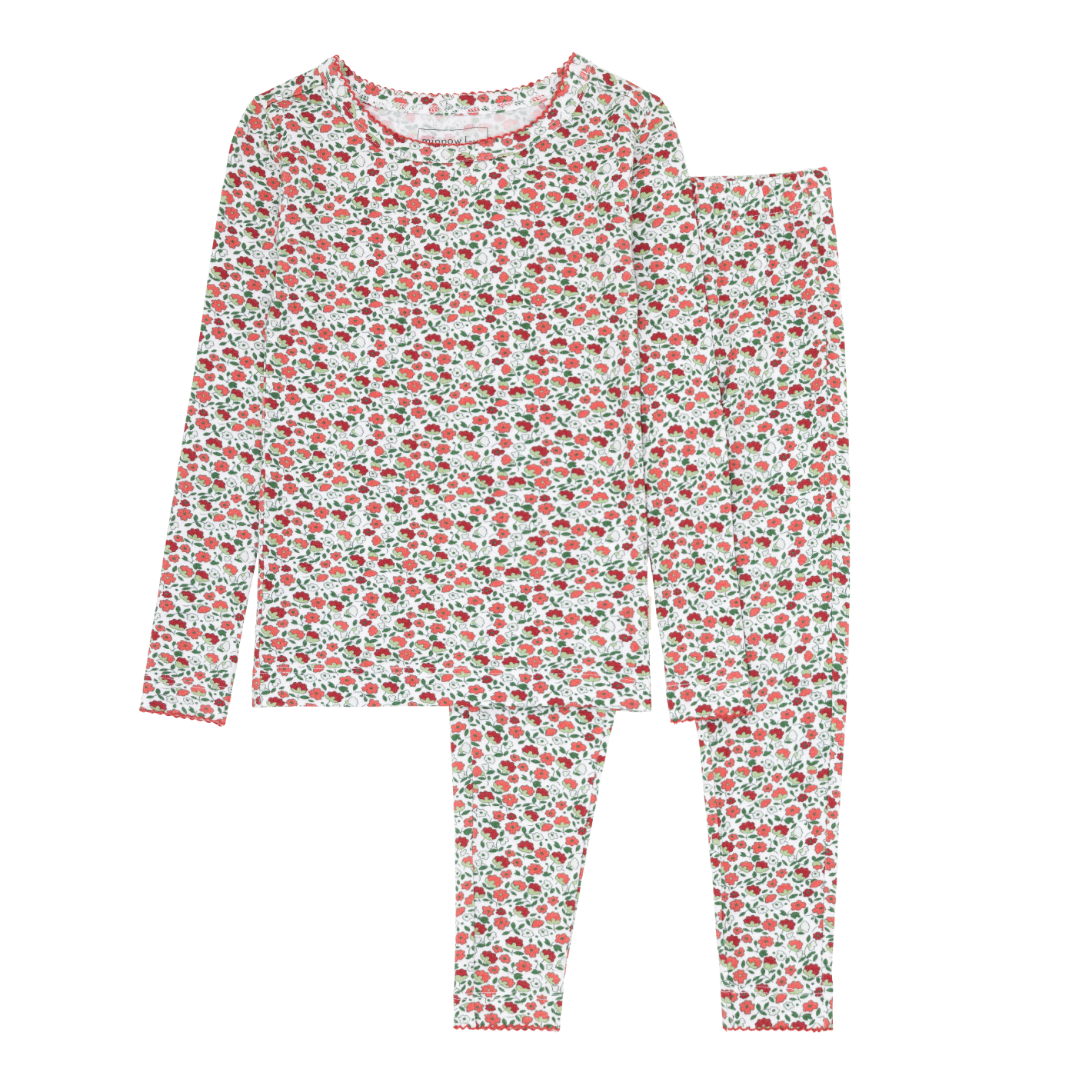 girls rosebud pima pajamas set