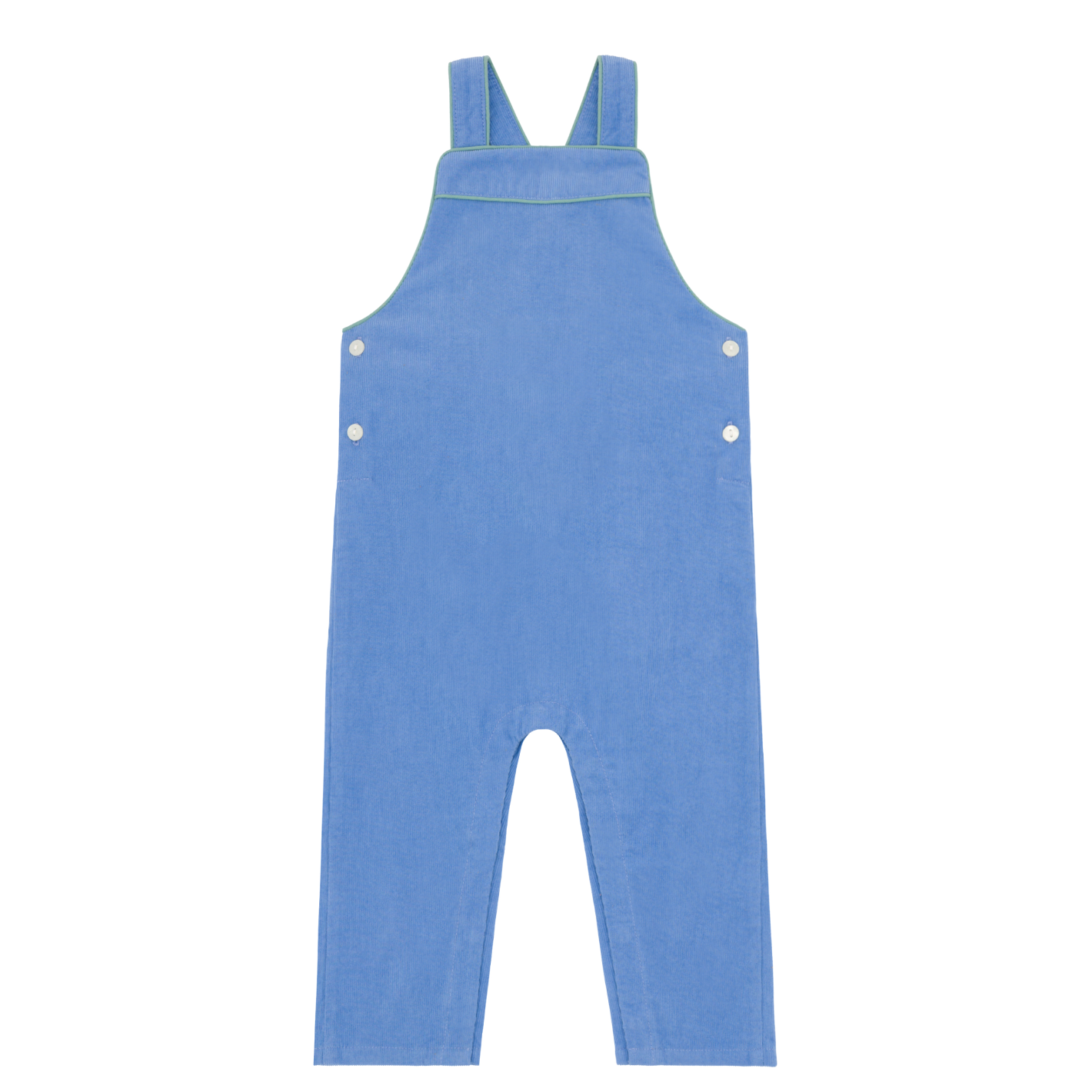 baby lagoon blue corduroy overalls