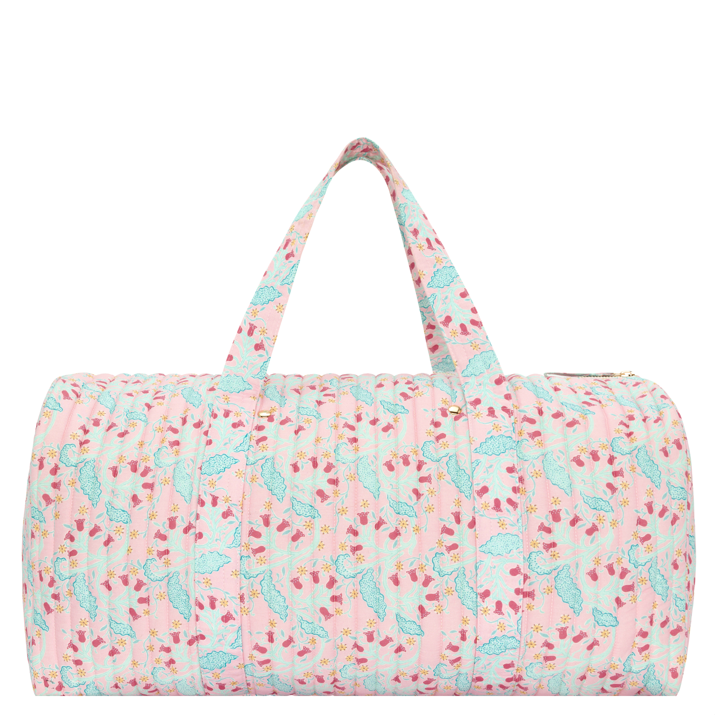 bluebells quilted cotton weekender bag