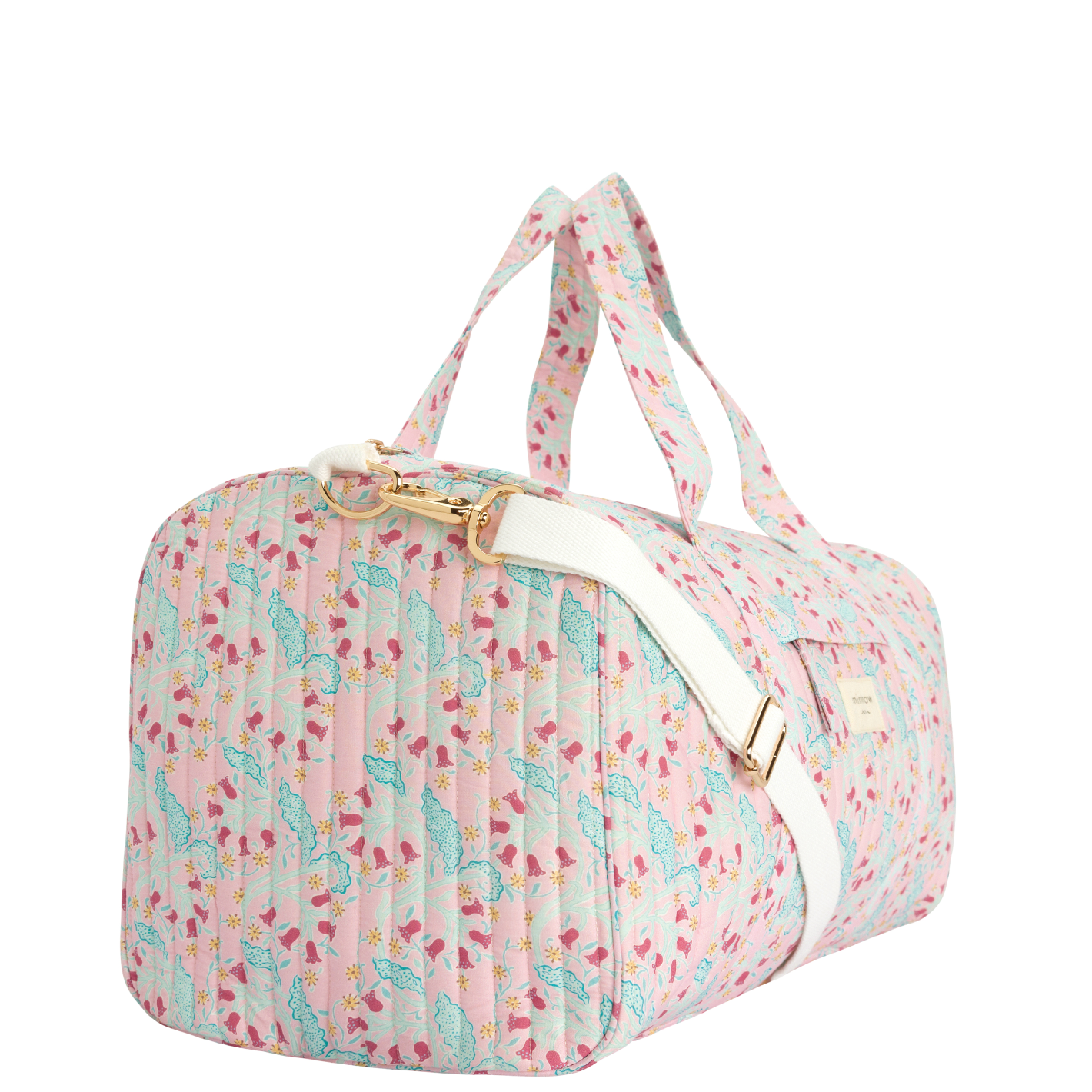 bluebells quilted cotton weekender bag