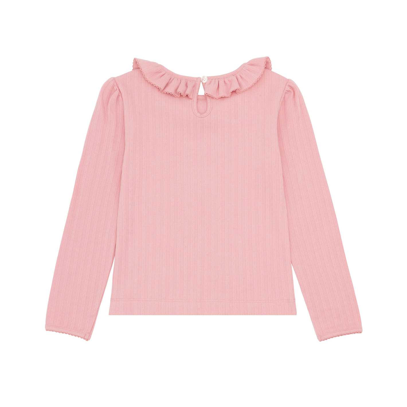 girls misty rose pointelle long sleeve blouse