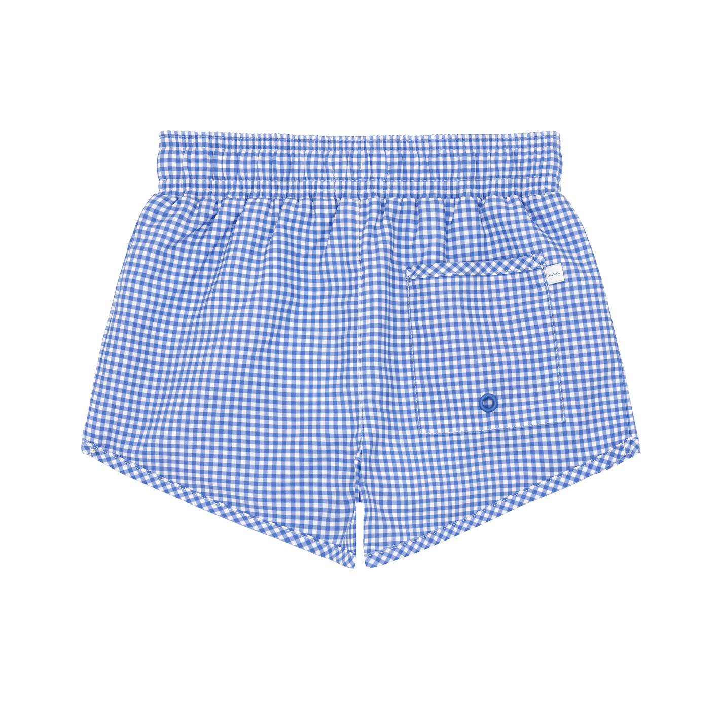 boys sky blue gingham boardie