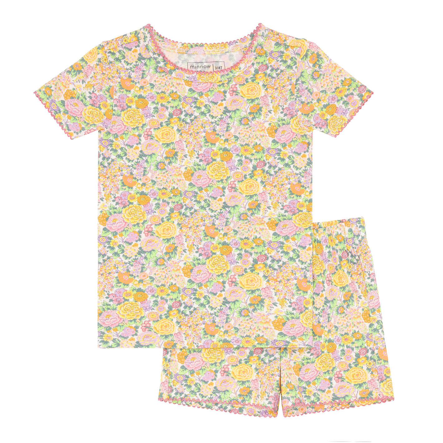 girls Elysian Day shirt and short pajamas set