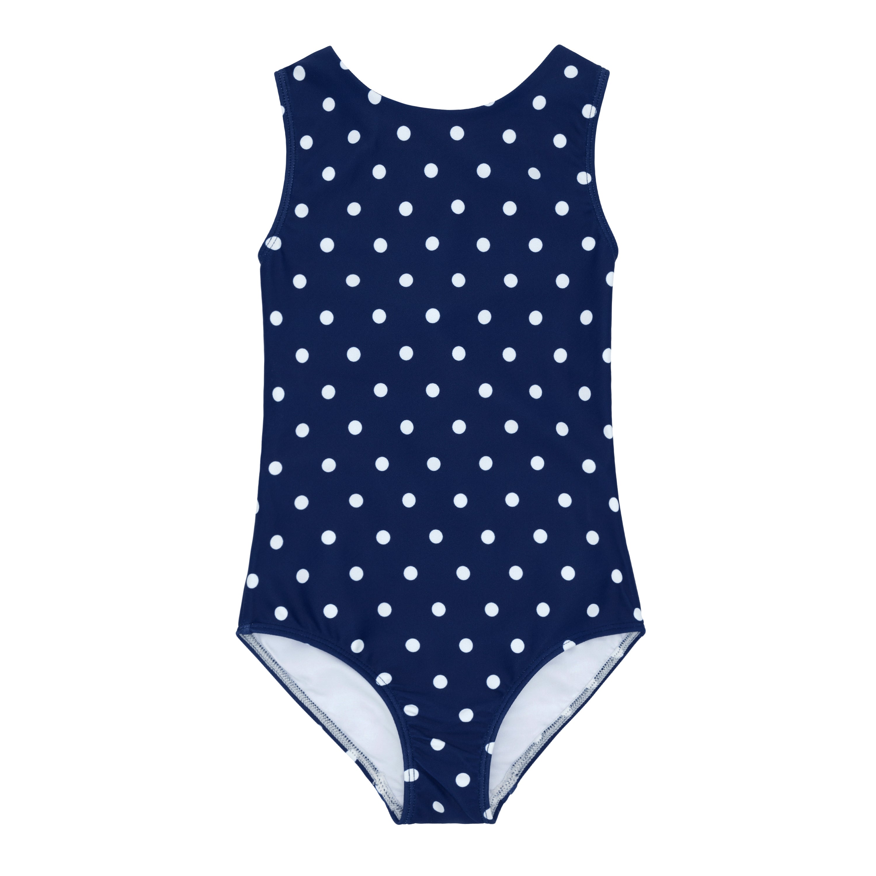 girls atlantic dot double bow one piece