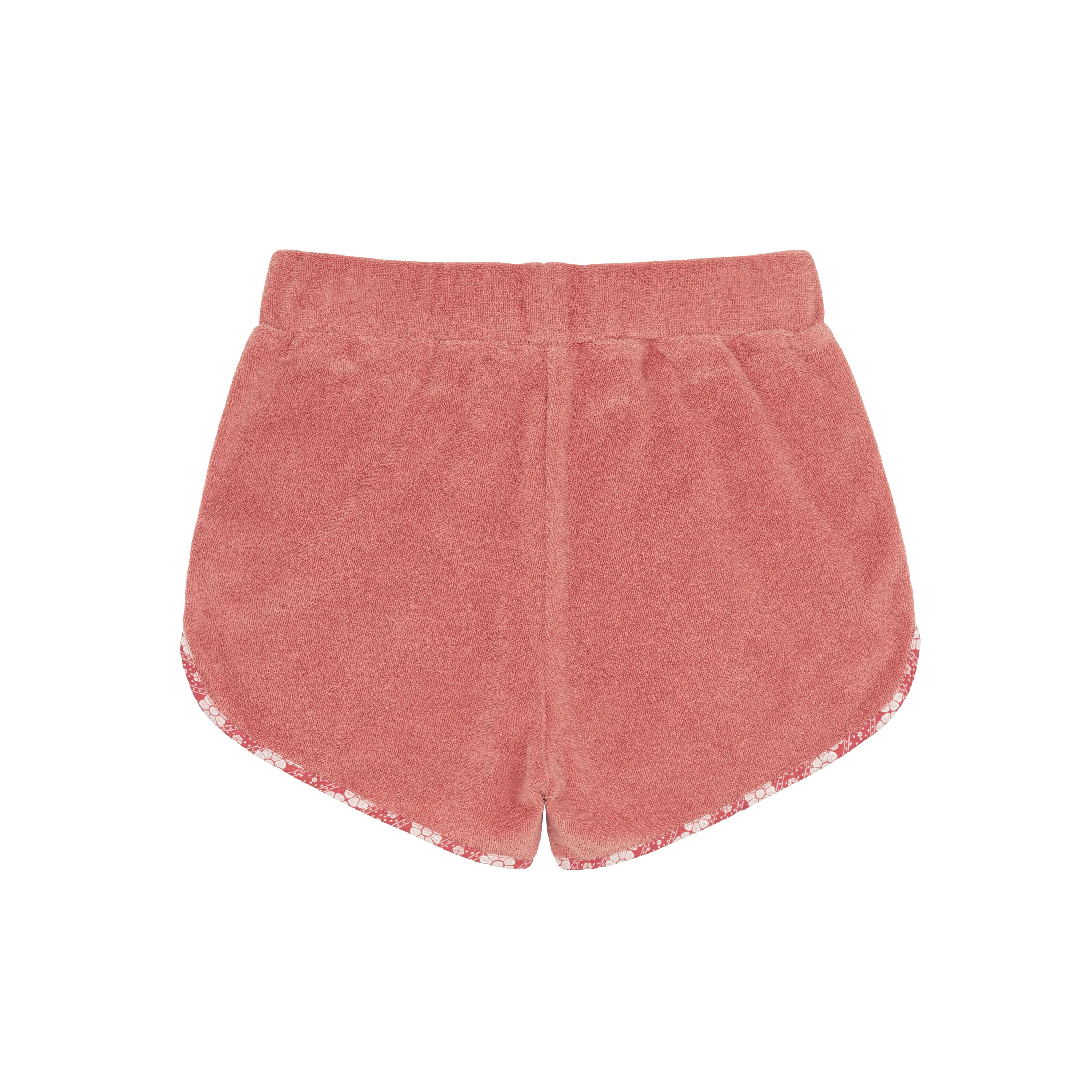 girls east end red french terry short