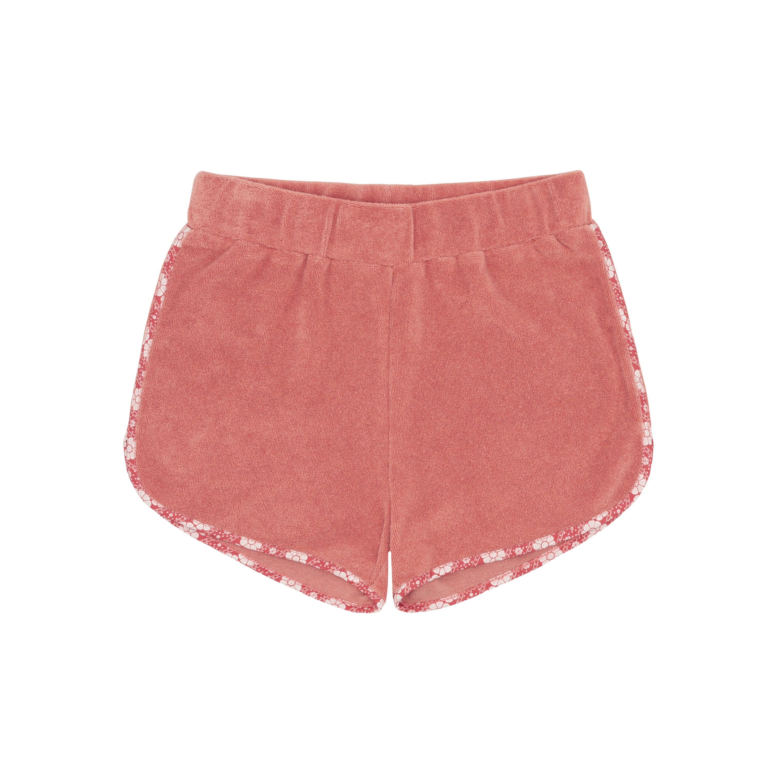 girls east end red french terry short