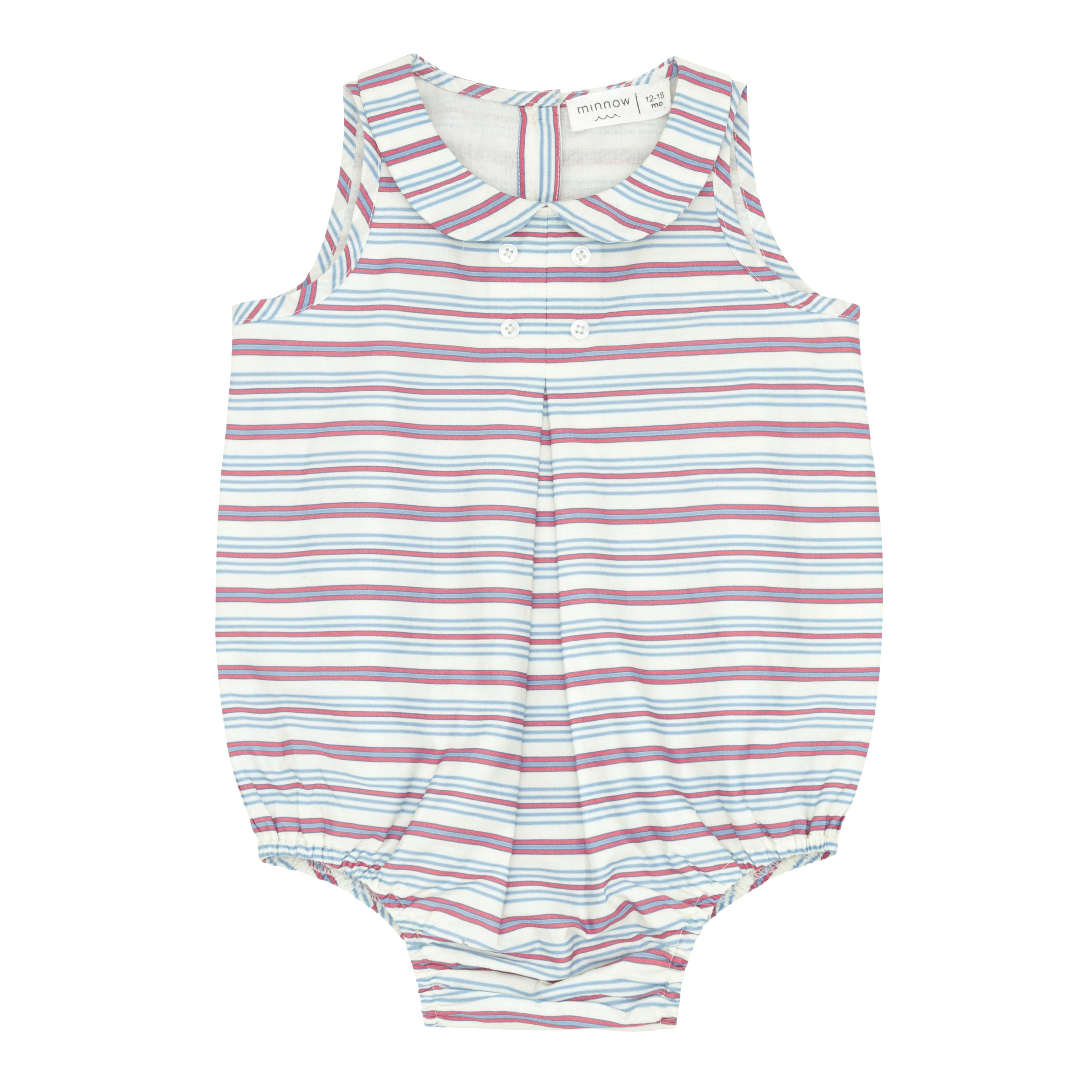 baby vintage stripe bubble romper