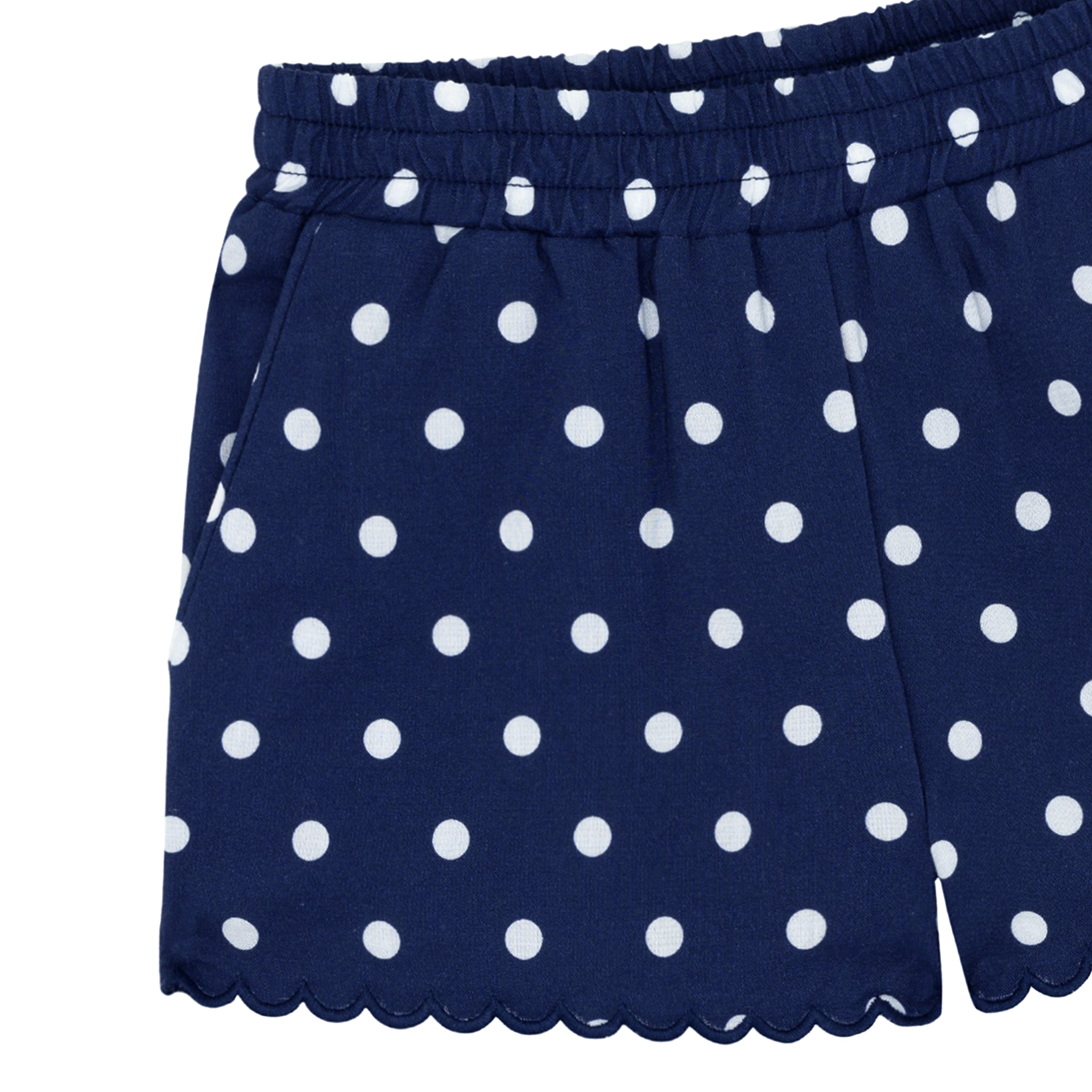 girls atlantic dot scalloped short set