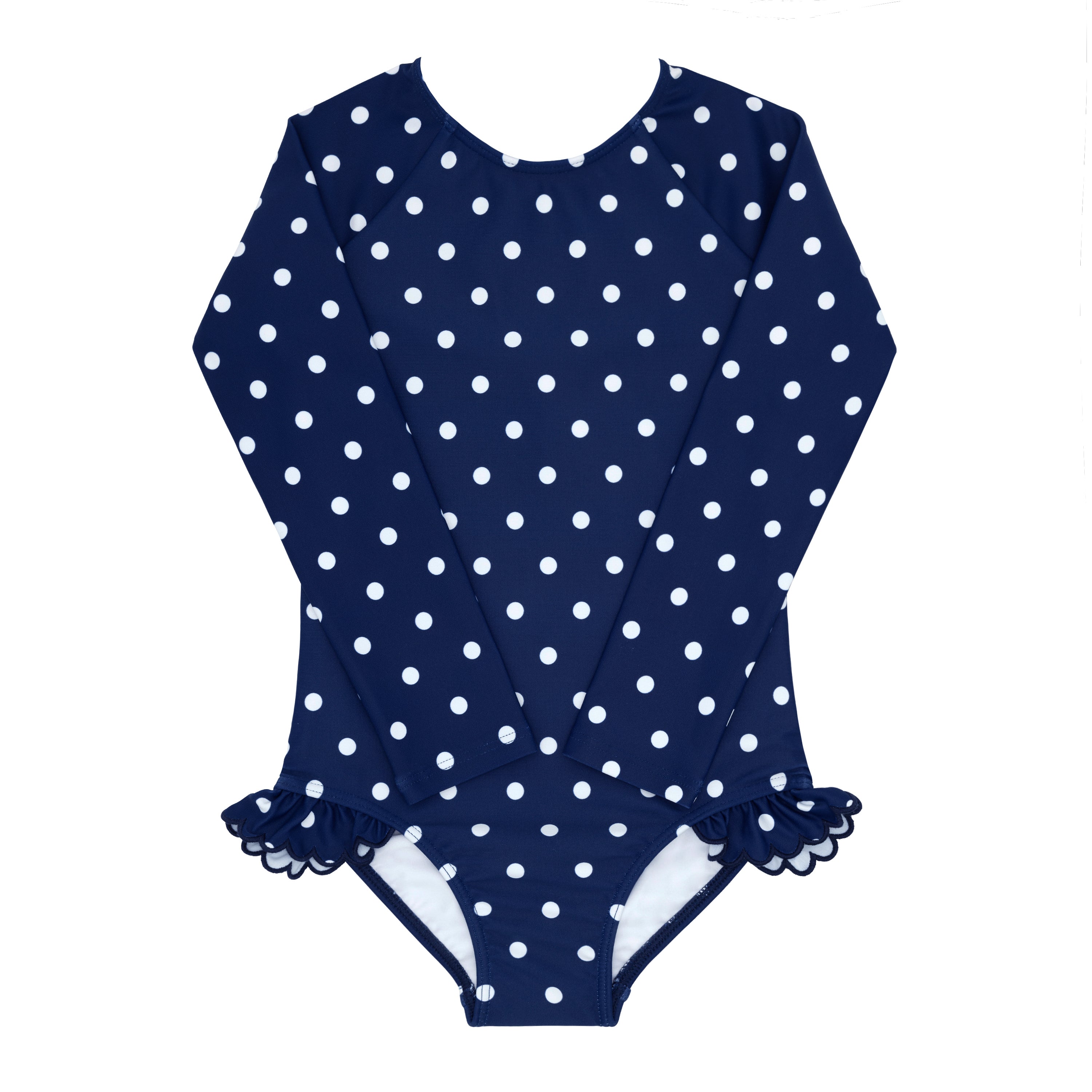 girls atlantic dot rashguard one piece