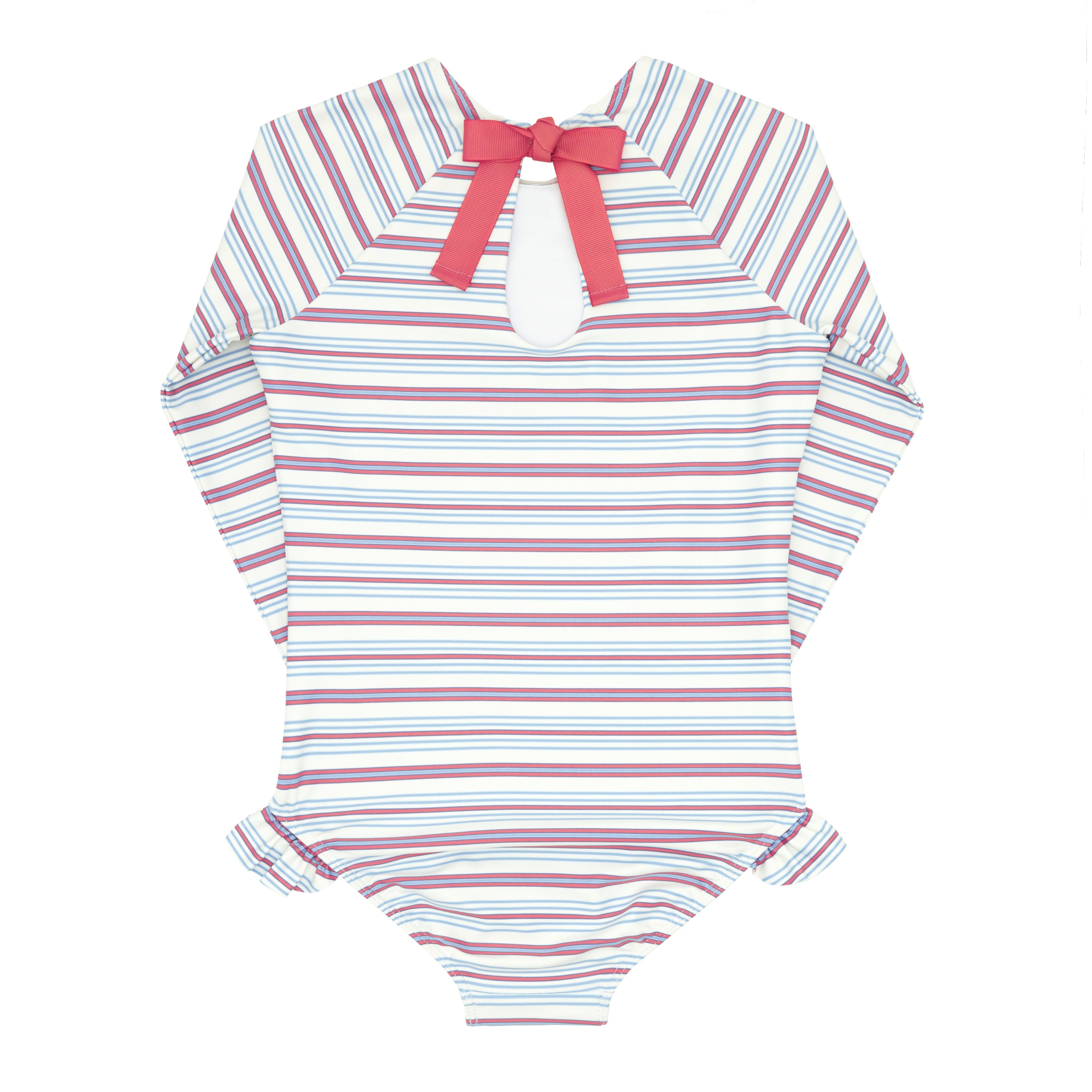 girls vintage stripe rashguard one piece