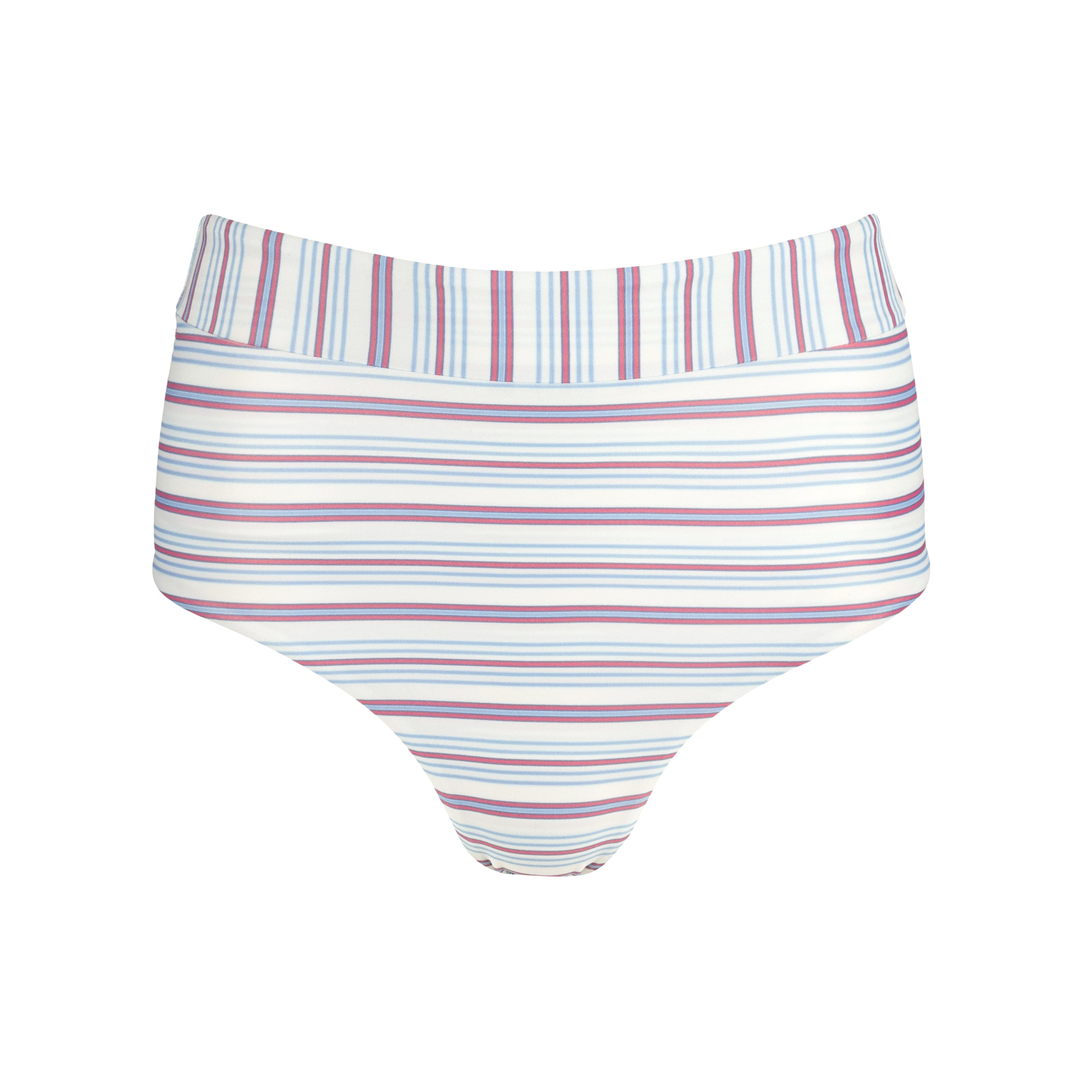 women's vintage stripe high waist bikini bottom