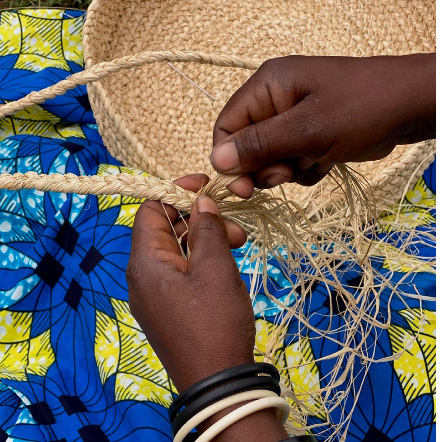 indego africa braided raffia day bag