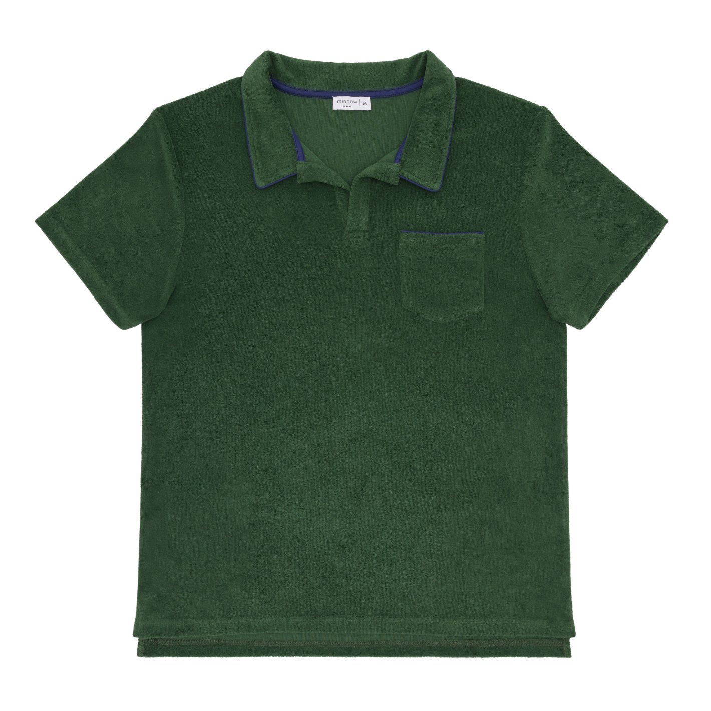 mens evergreen french terry polo