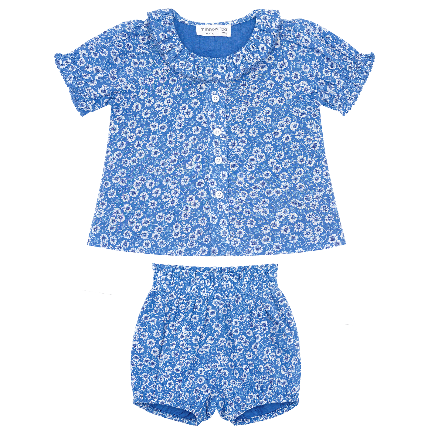 baby girls rosebay puff sleeve bloomer set