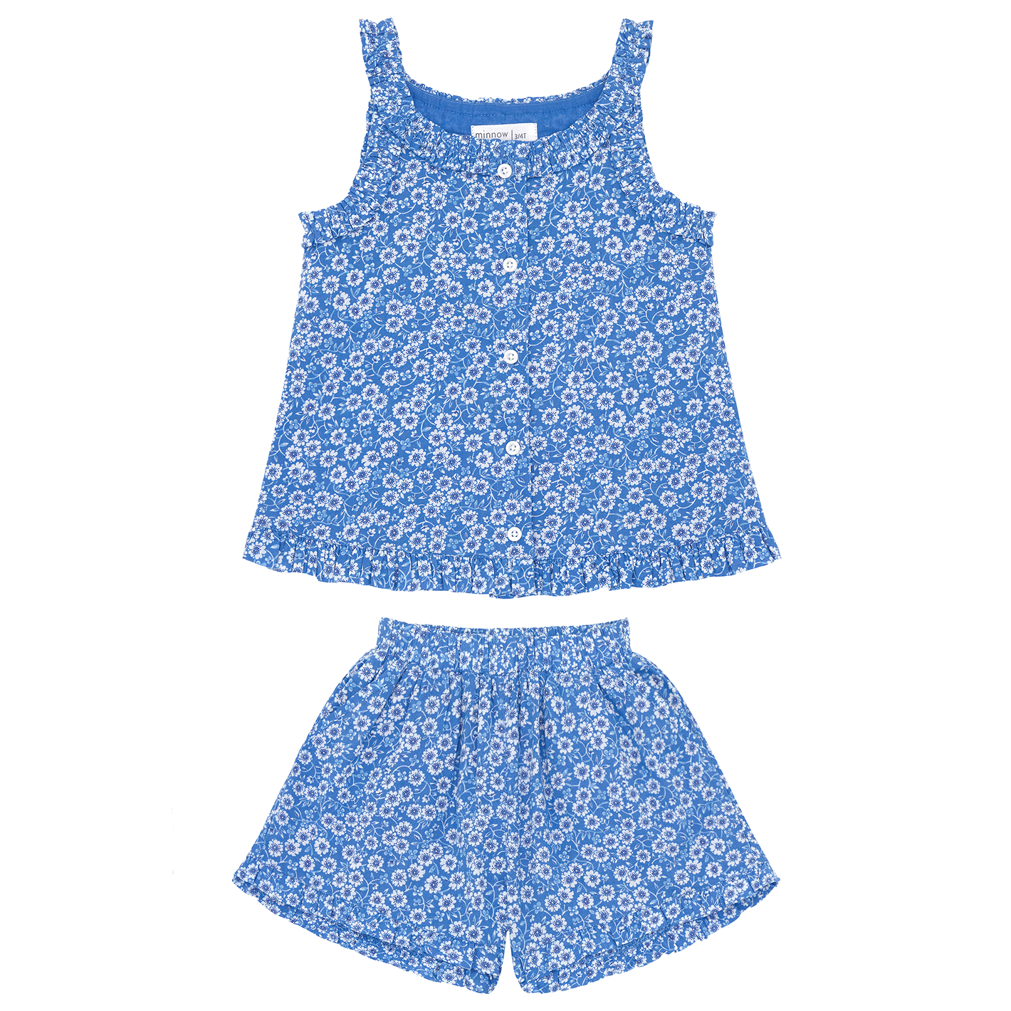 girls rosebay ruffle tank and short set