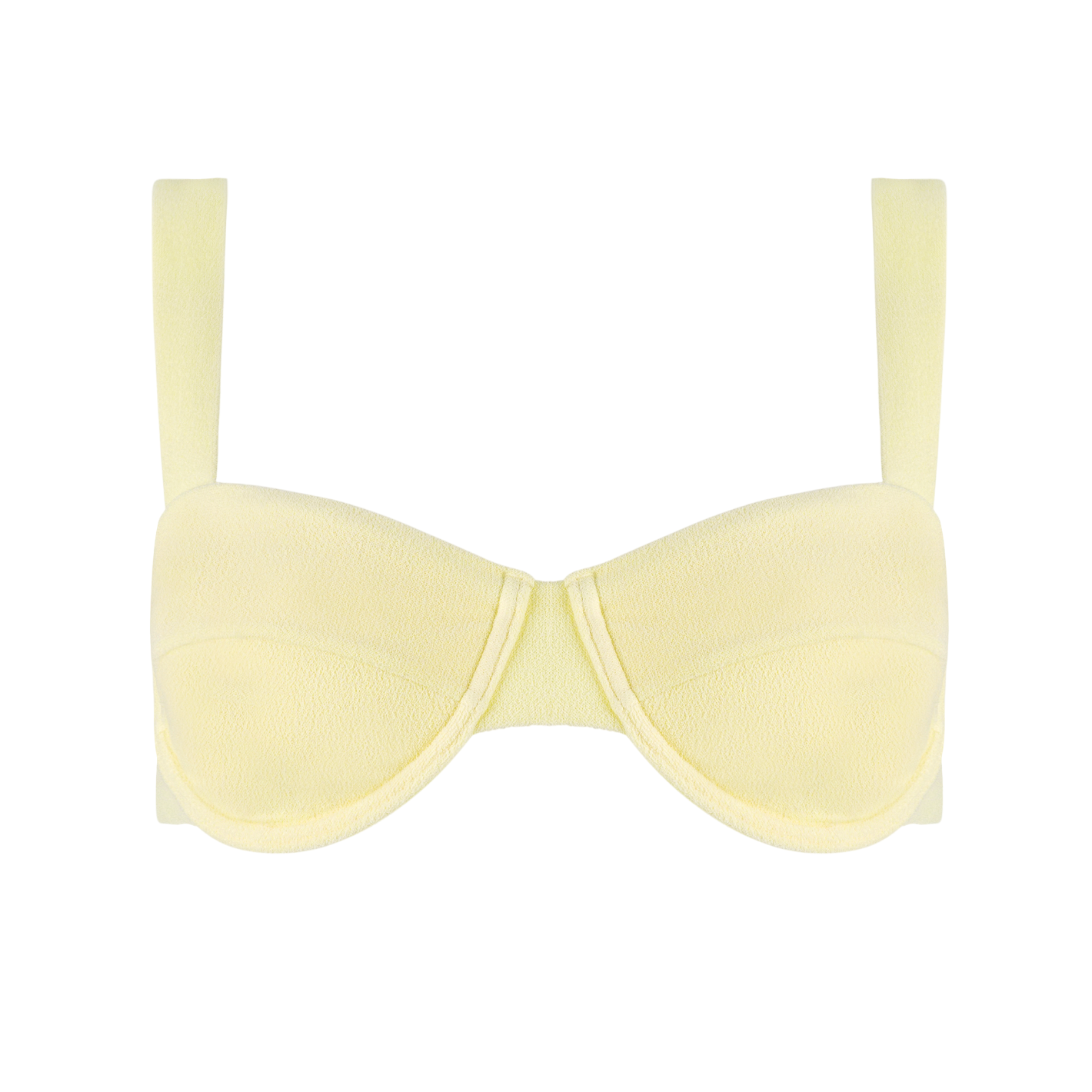 women’s banana terry cup bikini top