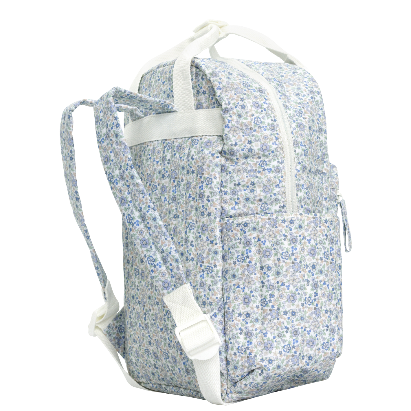 slate floral coated everyday backpack