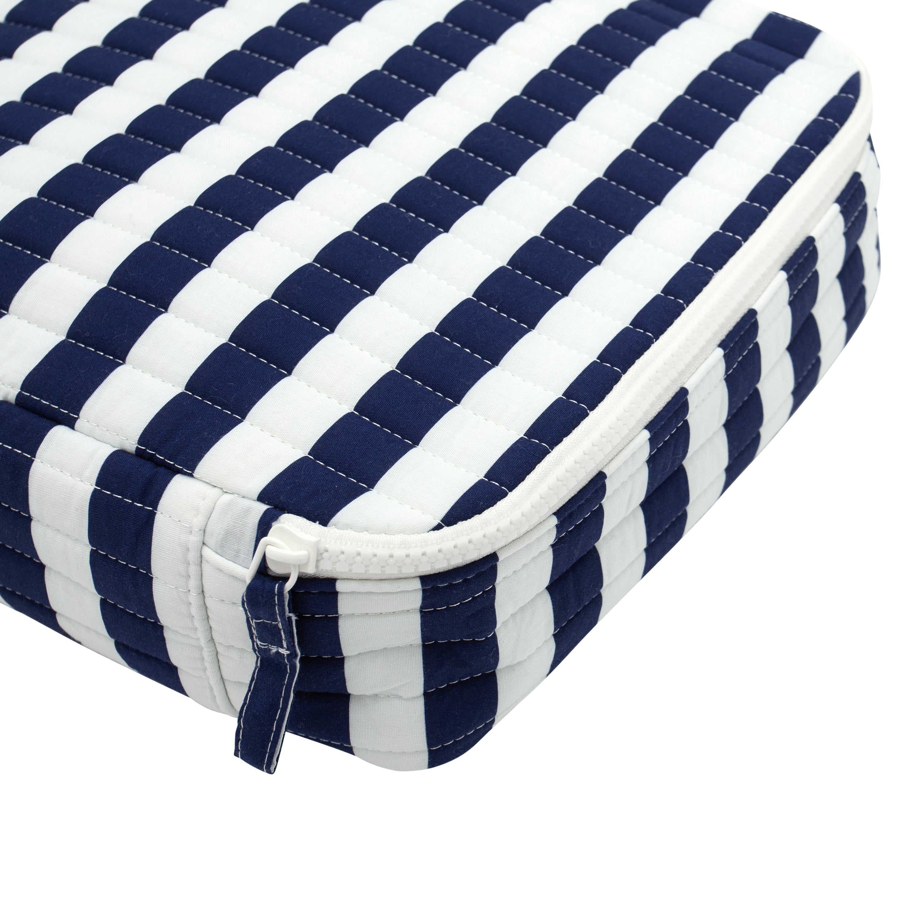 navy cabana stripe packing cubes