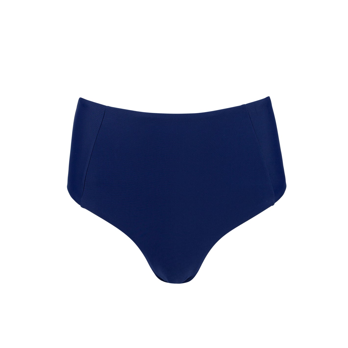 women's navy high waist bikini bottom