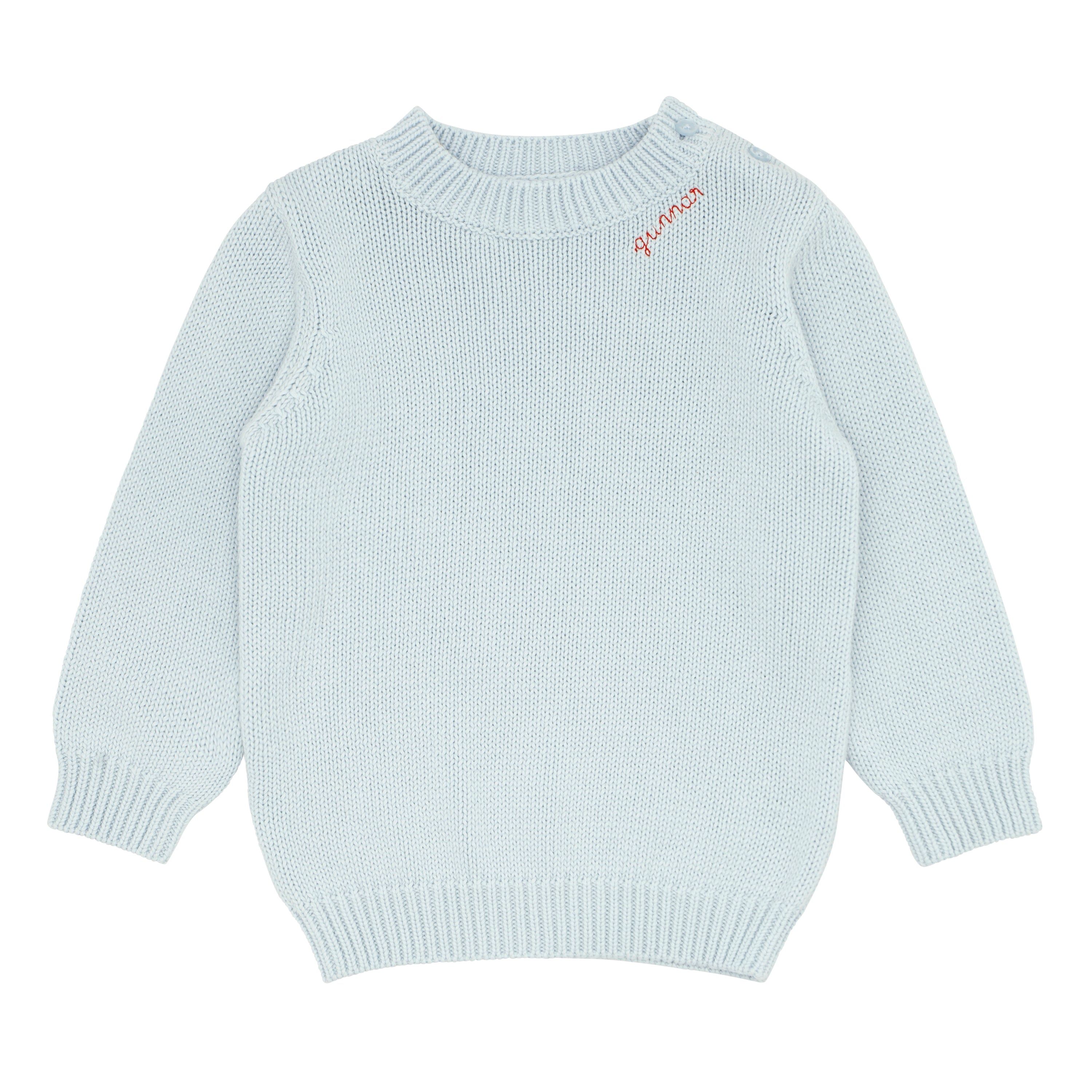 unisex light blue knit sweater