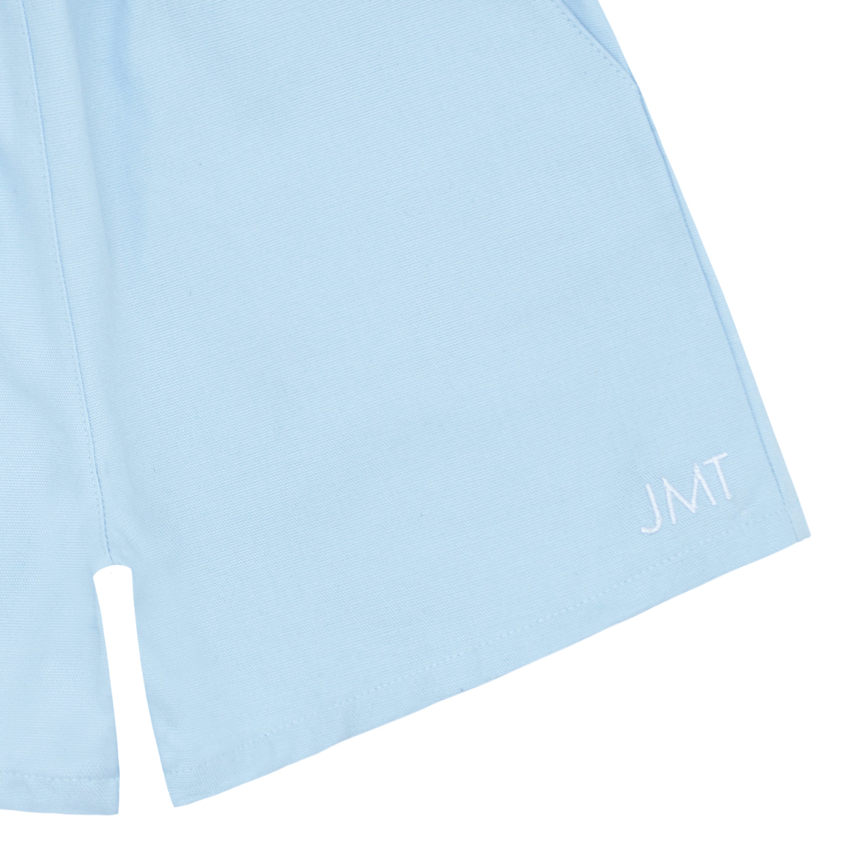 boys light blue canvas short