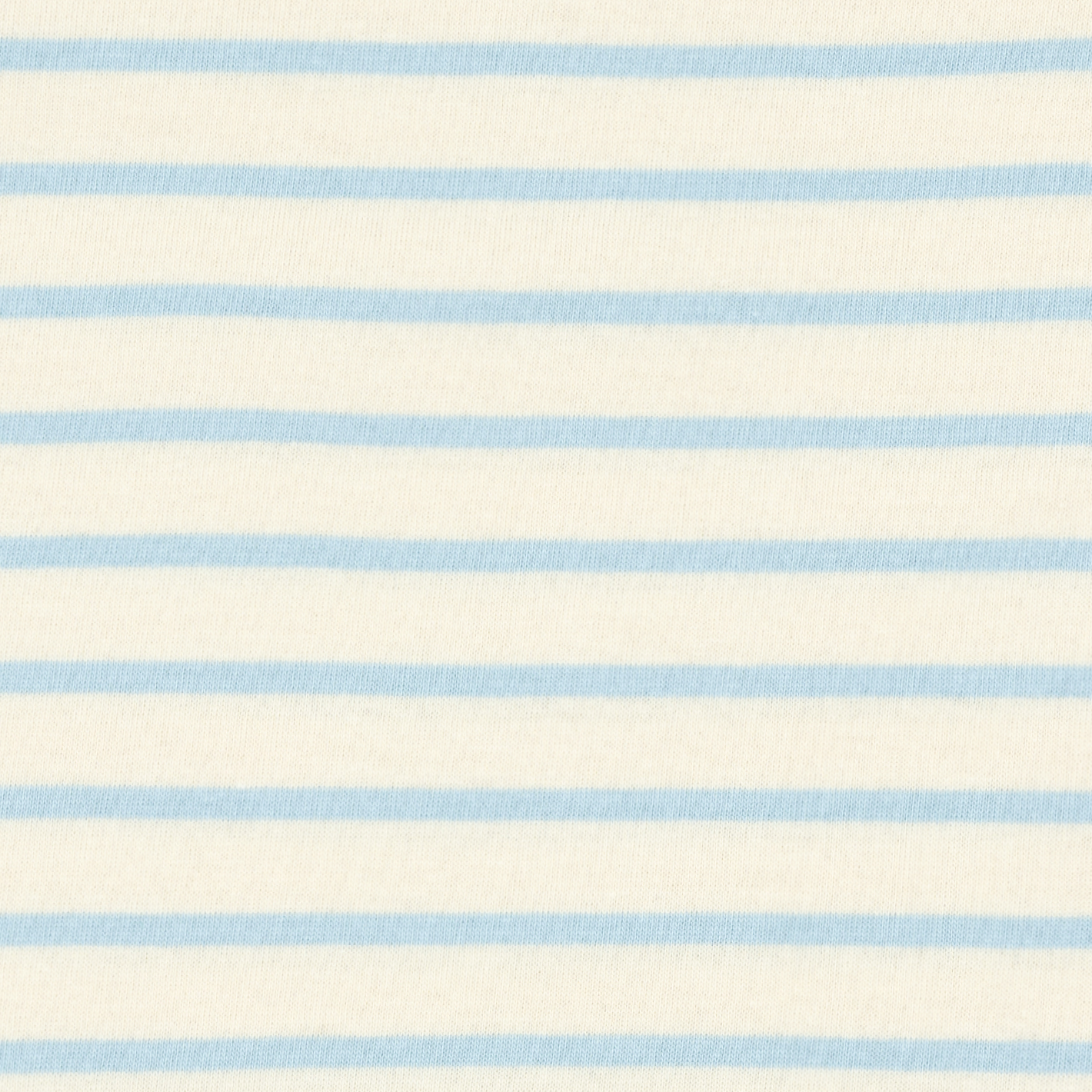 unisex cream and powder blue stripe boatneck tee