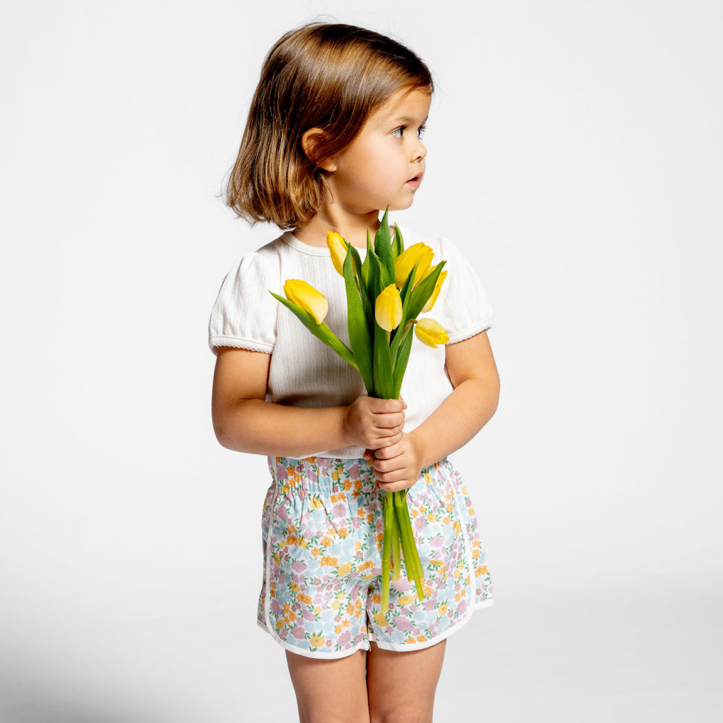 girls hawaiian floral short