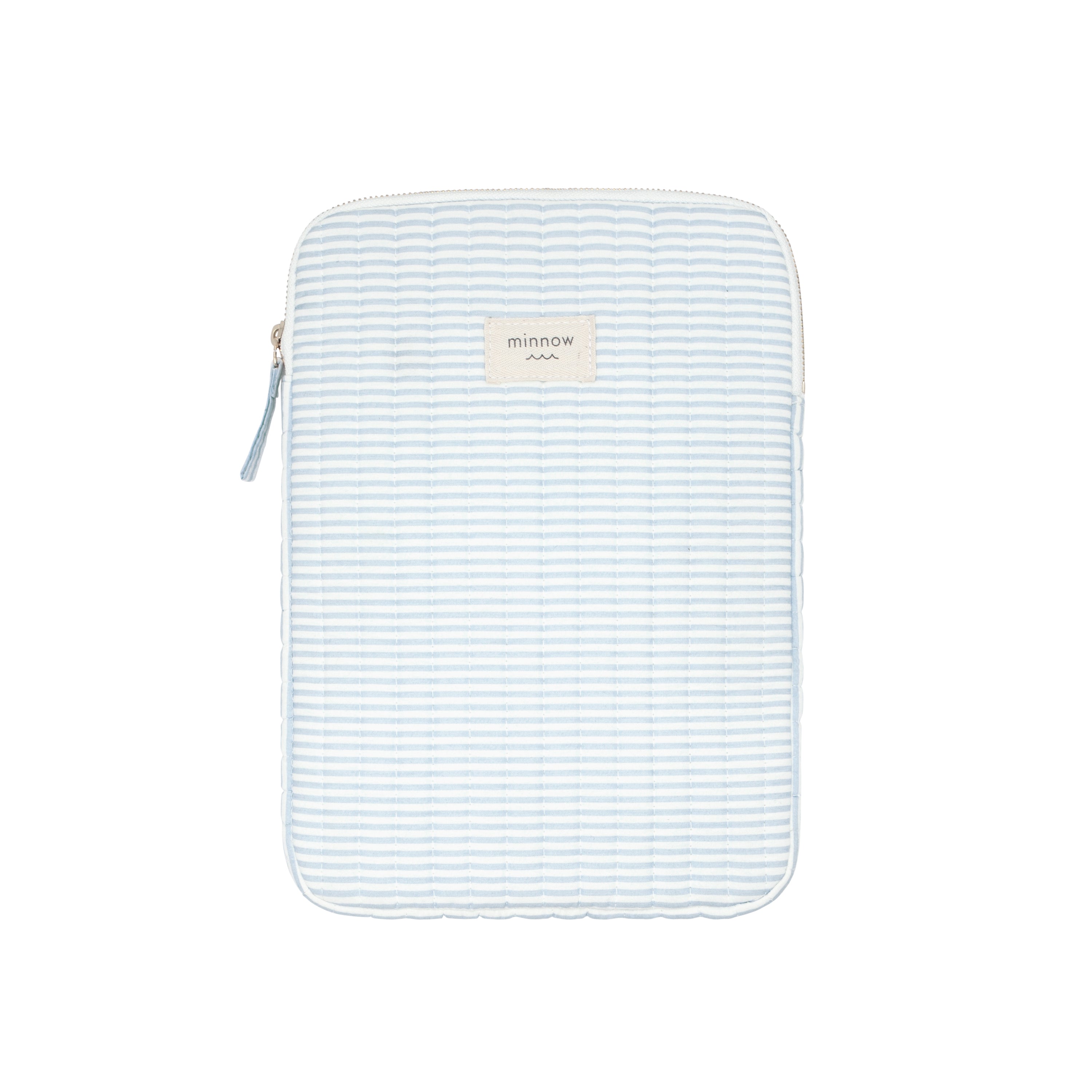 powder blue stripe tablet case