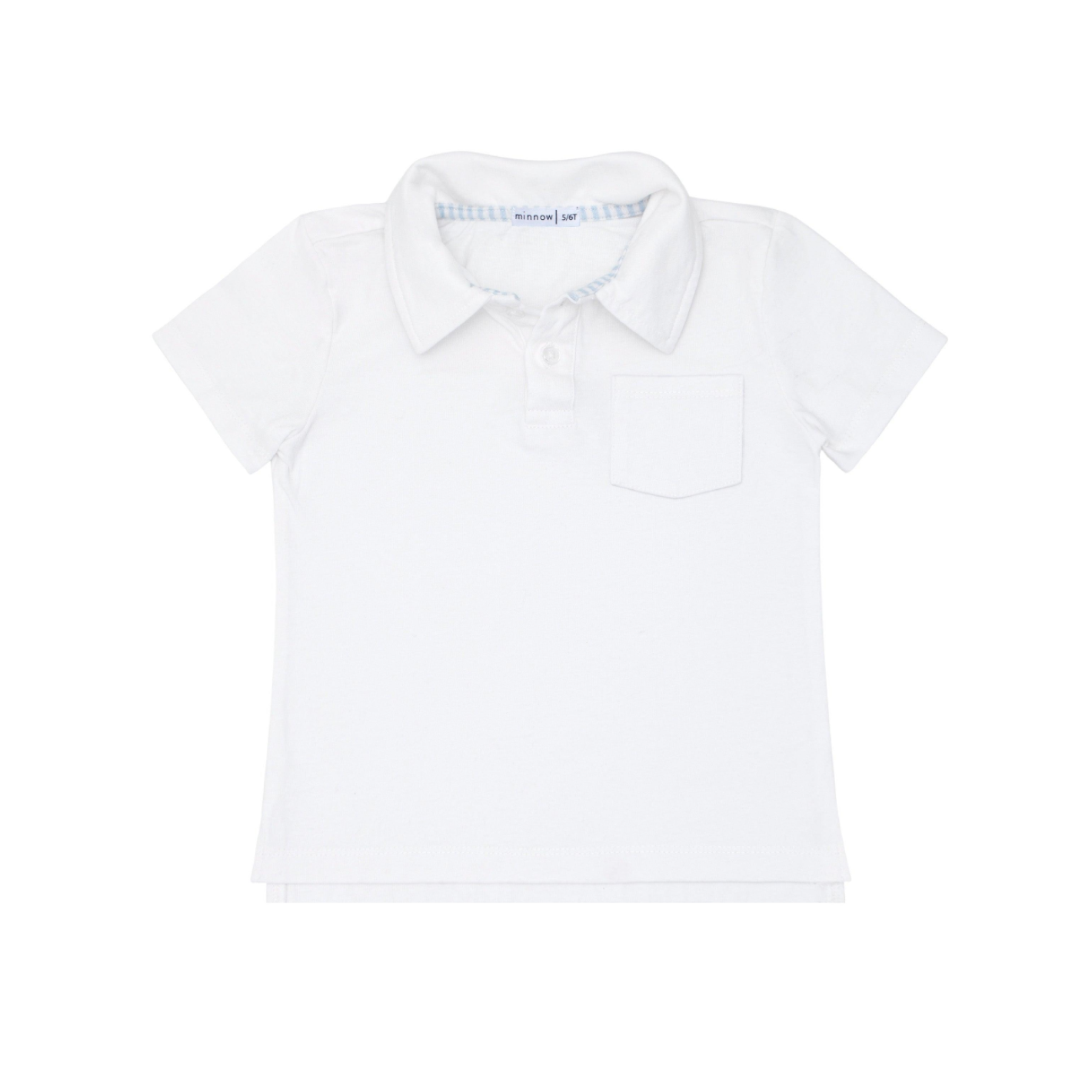 boys white cotton polo