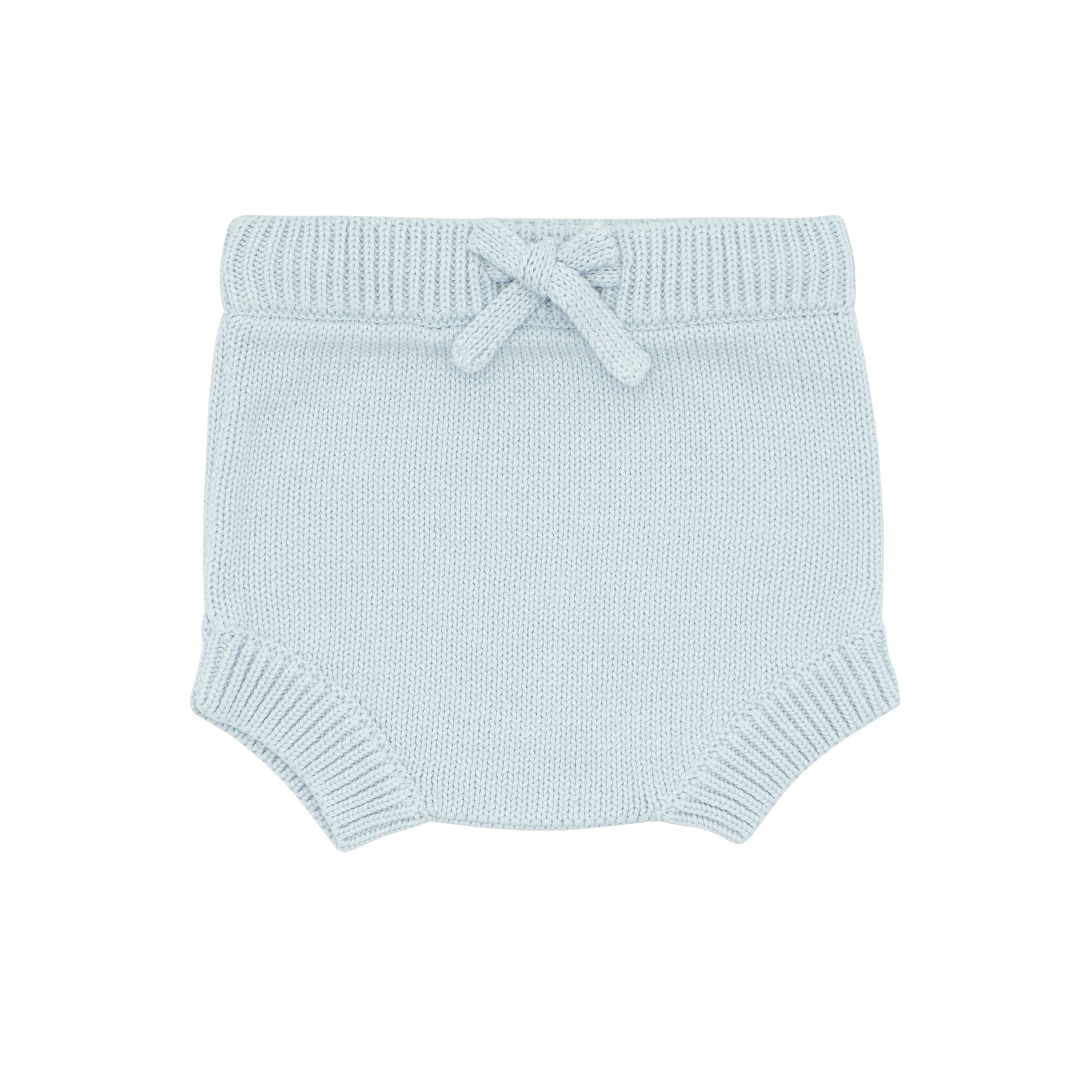 baby light blue knit bloomer