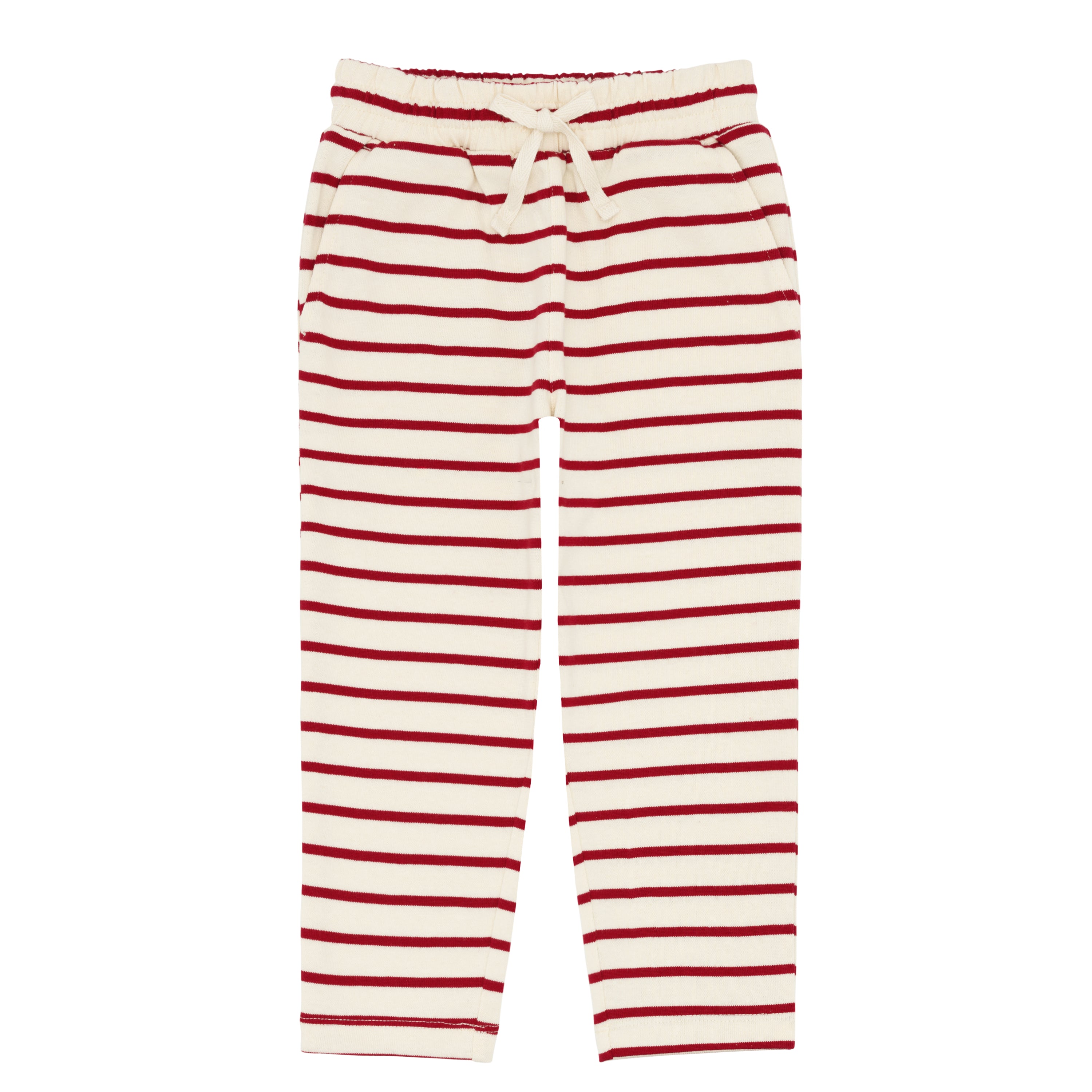 unisex red stripe pant