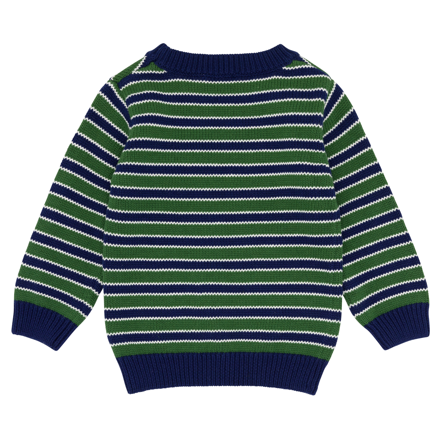 unisex evergreen stripe knit sweater