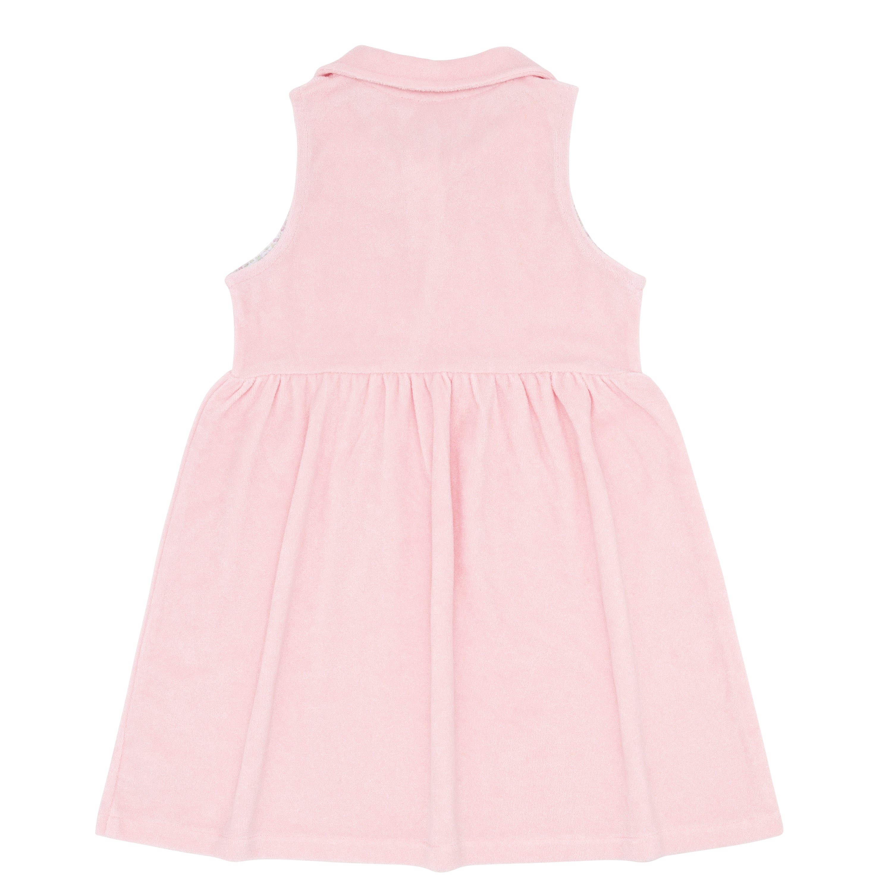 girls pink french terry tennis dress