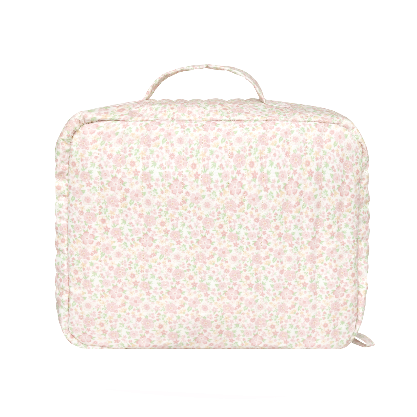 antique floral coated lunchbox