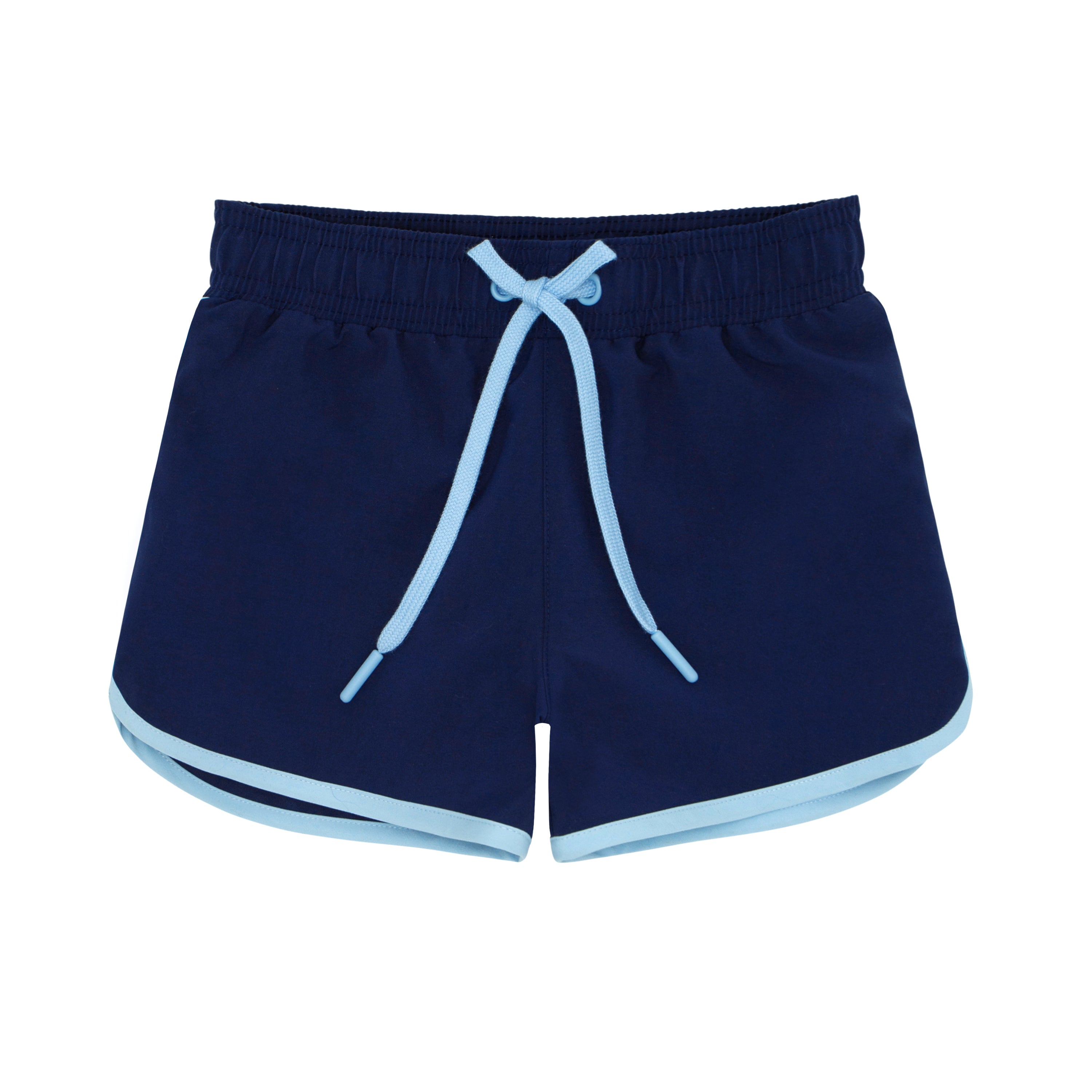 boys navy boardie with side binding