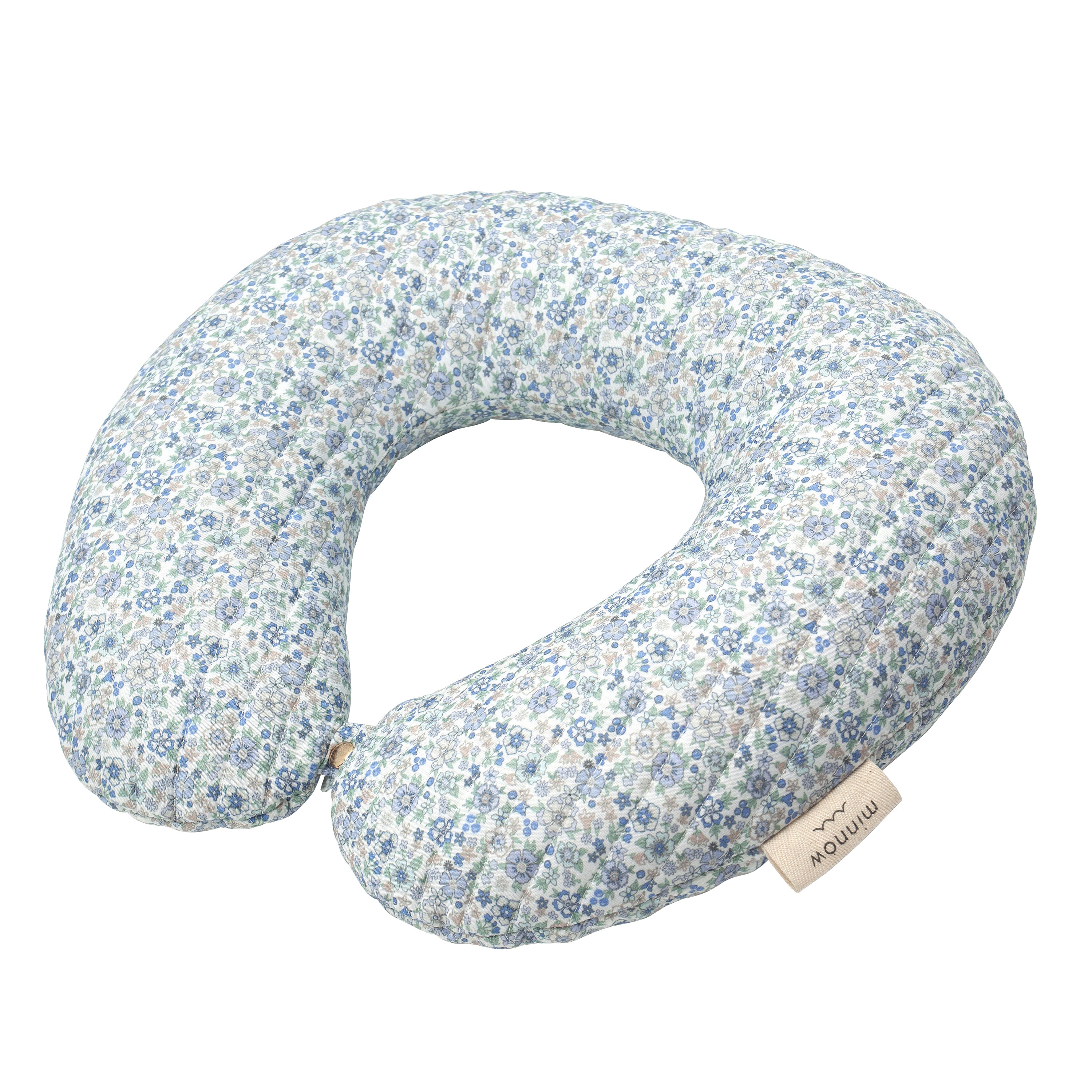 slate floral travel neck pillow