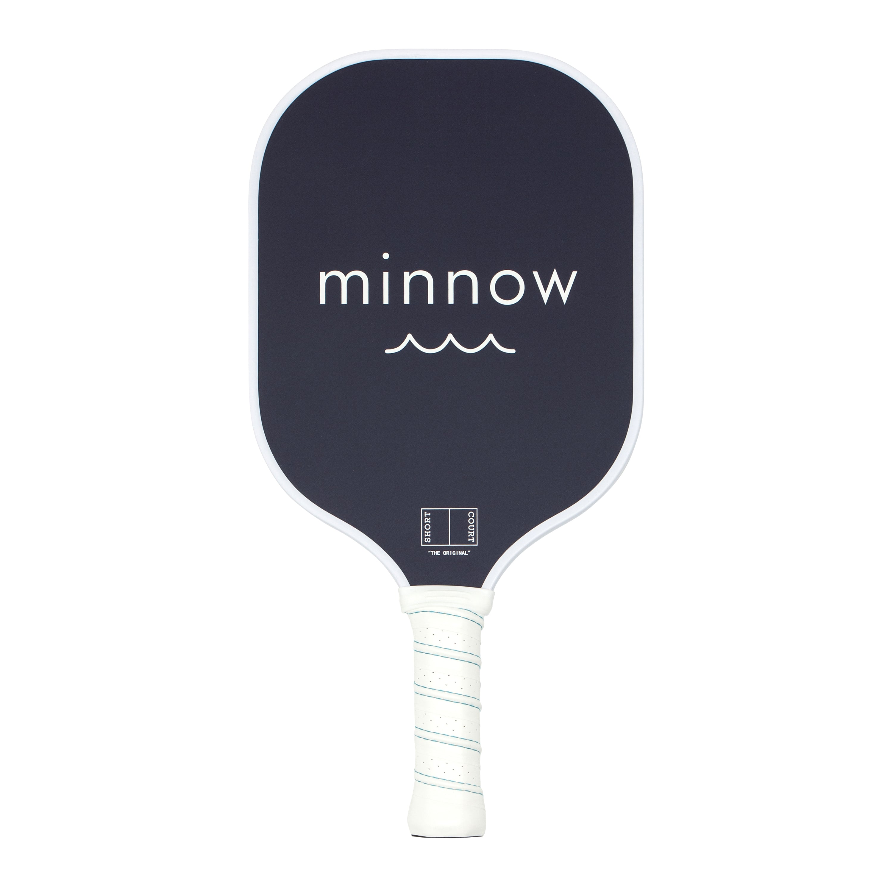 short court navy cabana stripe pickleball paddle