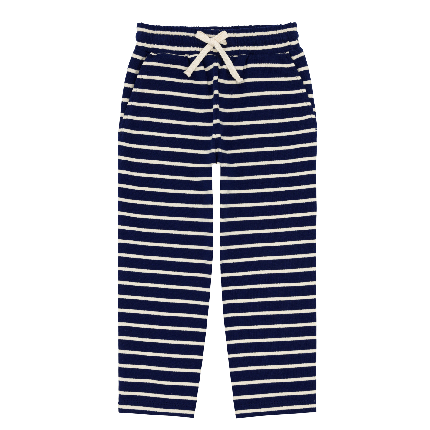 unisex navy stripe pant